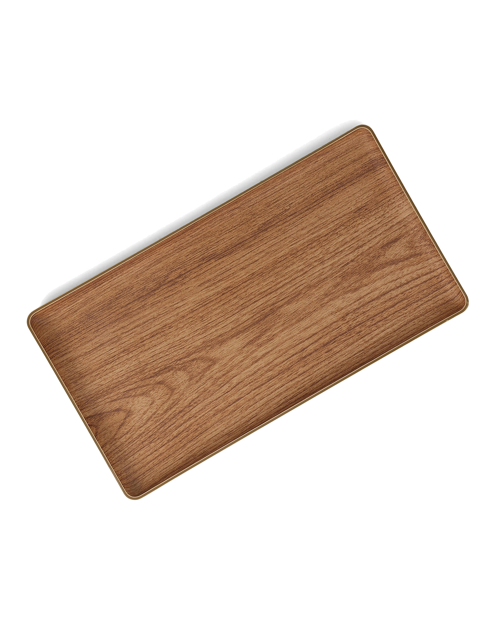Buffet Serviertablett aus Kunststoff, Braun, 32,5 × 18,5 cm, Ansicht 1