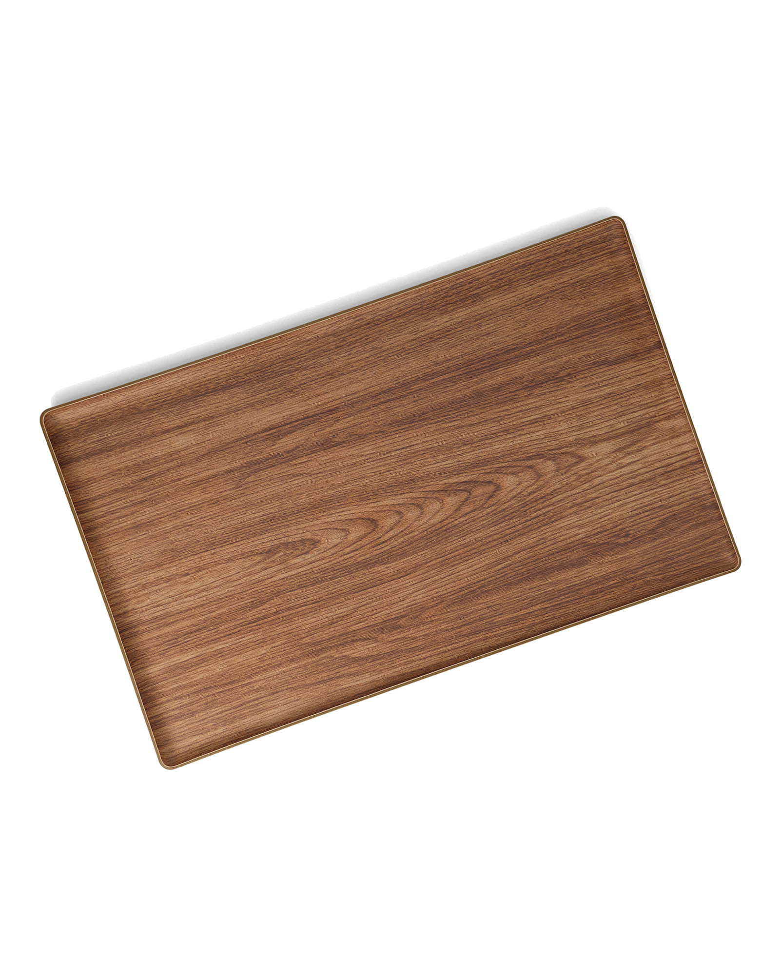 Buffet Serviertablett aus Kunststoff, Braun, 53 × 32,5 cm, Ansicht 1