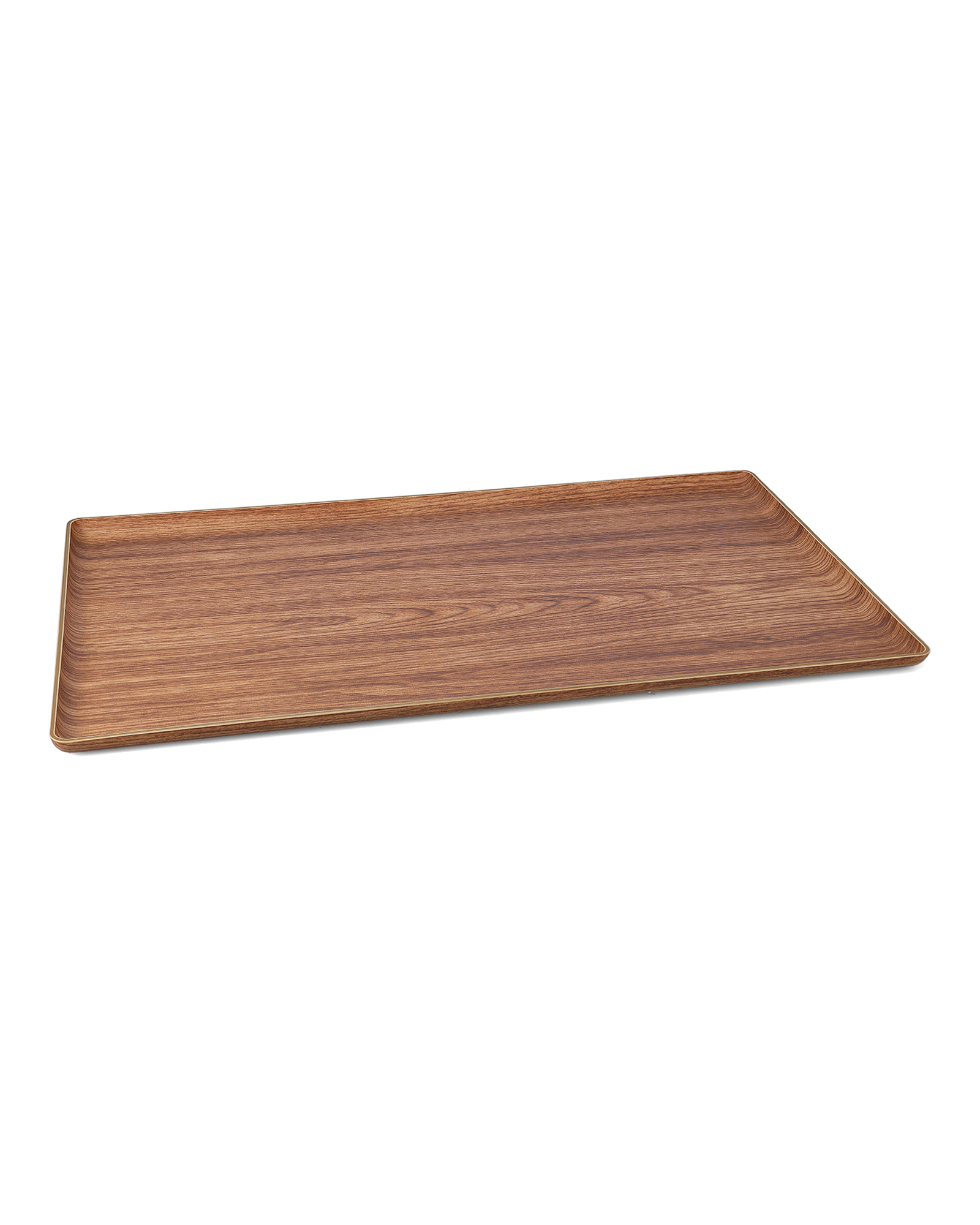 Buffet Serviertablett aus Kunststoff, Braun, 53 × 32,5 cm, Ansicht 2