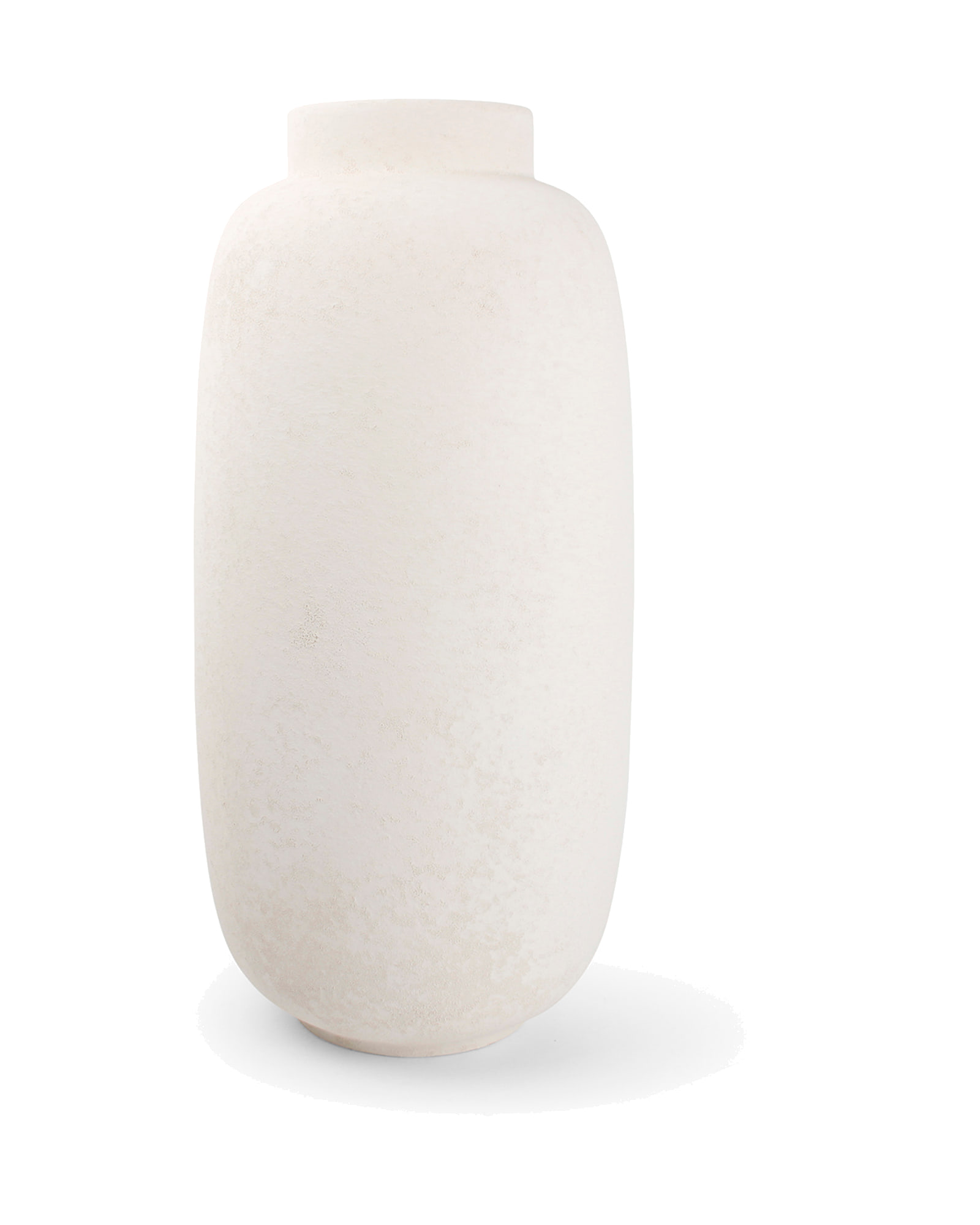 Bullet Vase aus Steinzeug, Weiß, Ø 23,5 cm, H 49,5 cm, Ansicht 2
