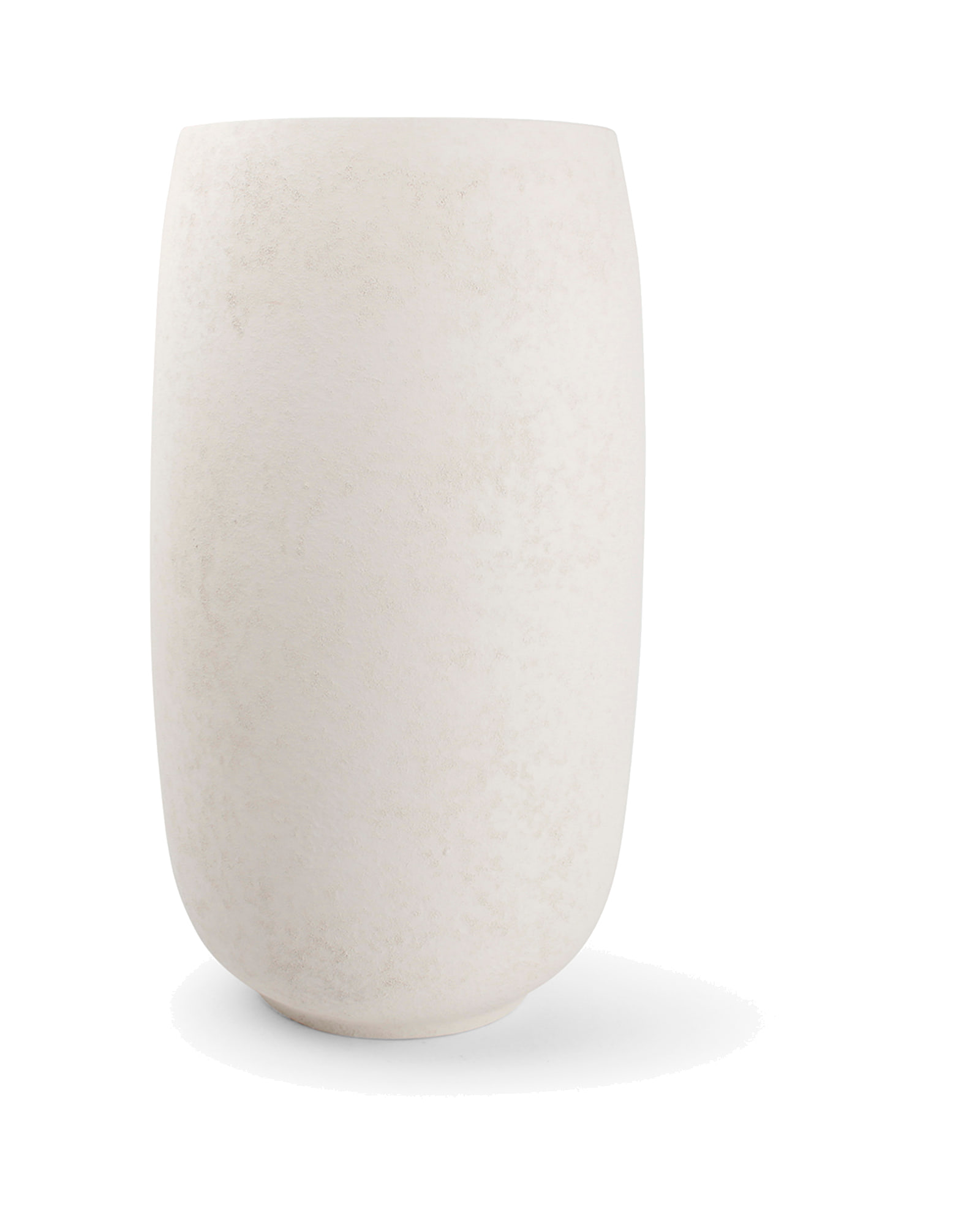 Bullet Vase aus Steinzeug, Weiß, Ø 24 cm, H 42 cm, Ansicht 2