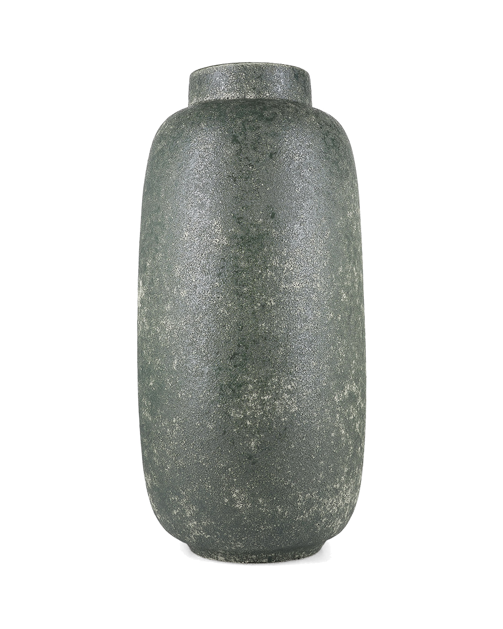 Bullet Vase aus Steinzeug, Grün, Ø 23,5 cm, H 49,5 cm, Ansicht 1