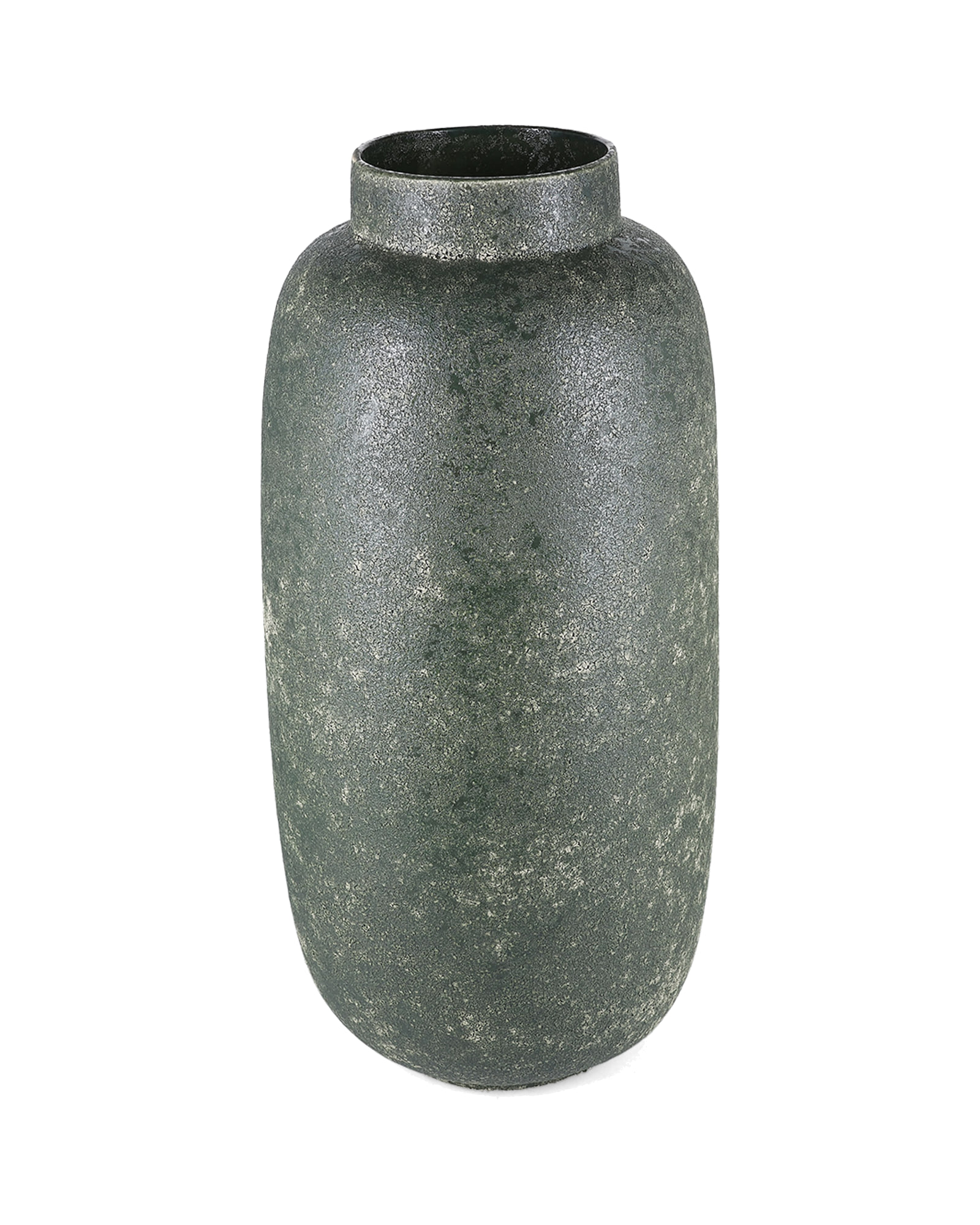 Bullet Vase aus Steinzeug, Grün, Ø 23,5 cm, H 49,5 cm, Ansicht 2