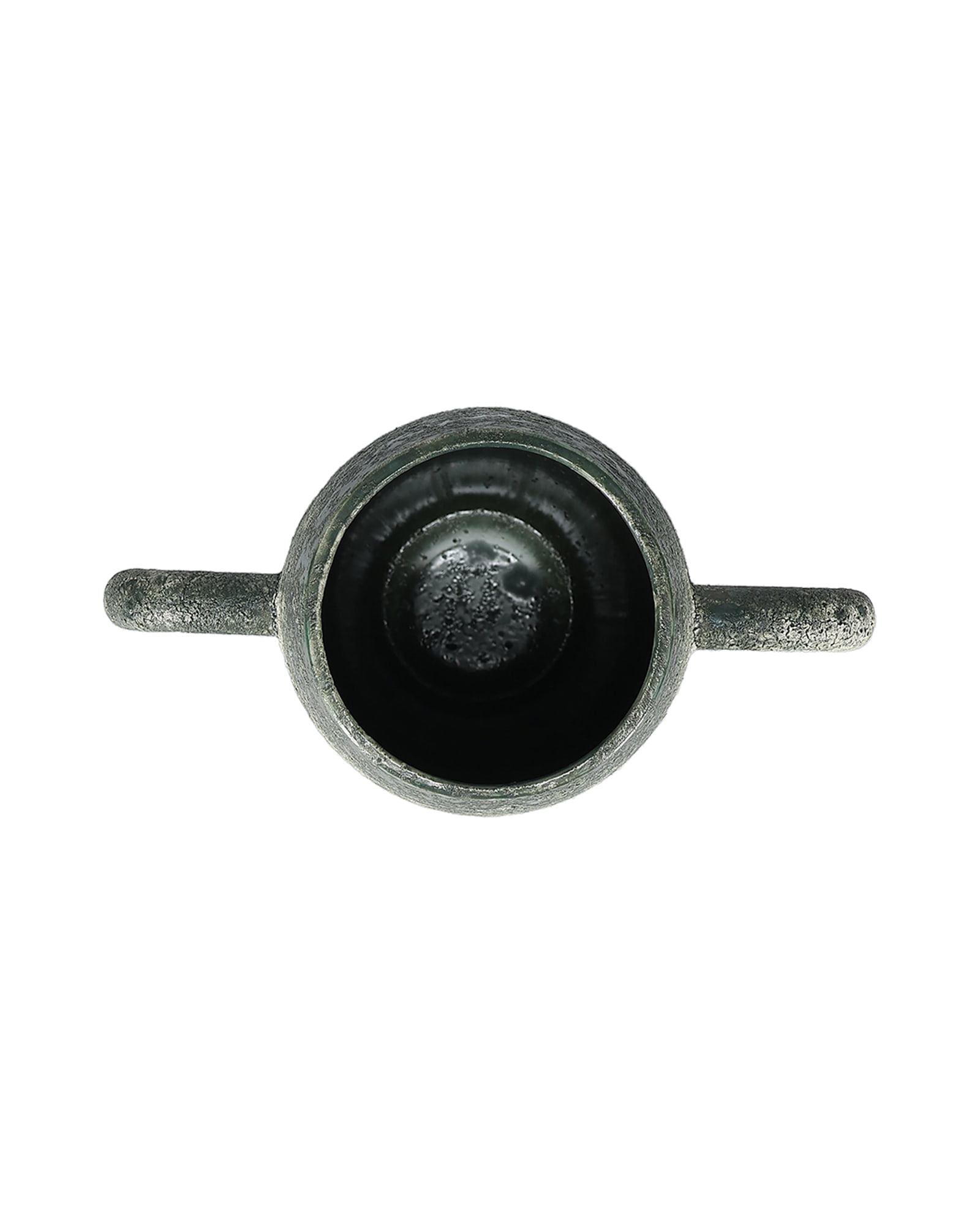 Bullet Vase aus Steinzeug, Grün, Ø 11 cm, H 30 cm, Ansicht 3