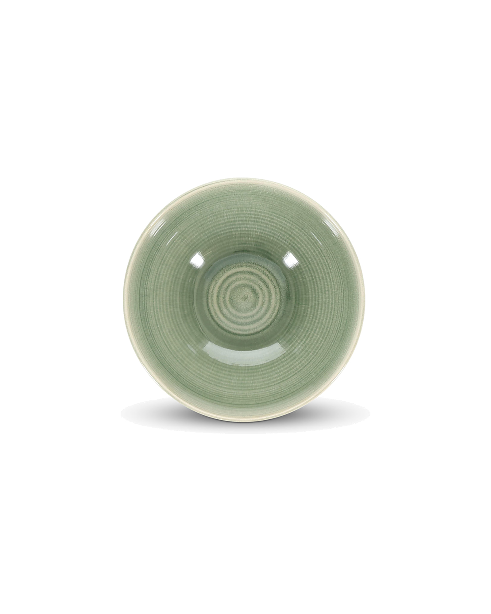 Cameo Schale aus Steinzeug, Grün, Ø 18 cm, H 9 cm, Ansicht 3