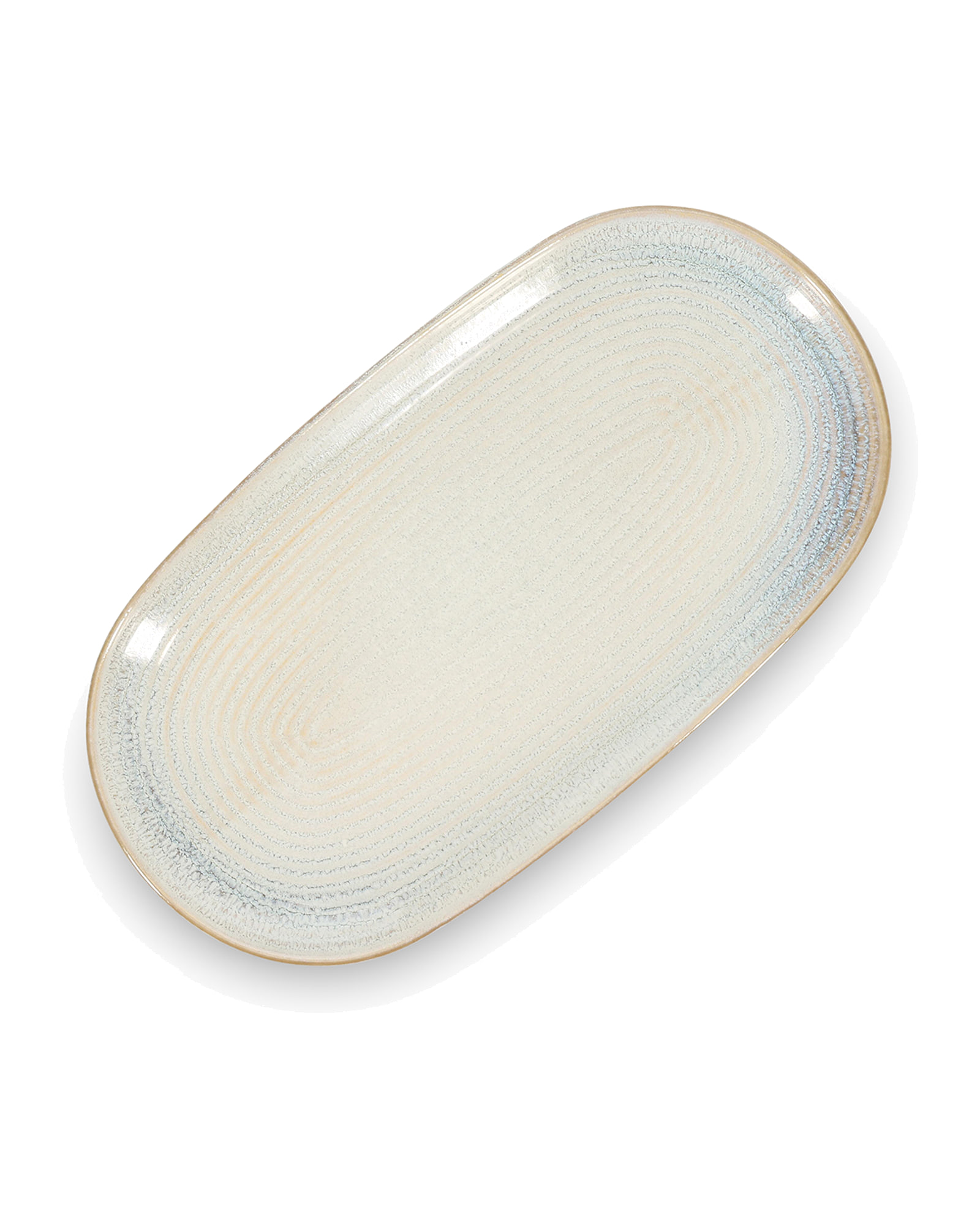 Cameo Servierschale oval, 33,5 × 18 cm, aus Steinzeug, Beige, Ansicht 3