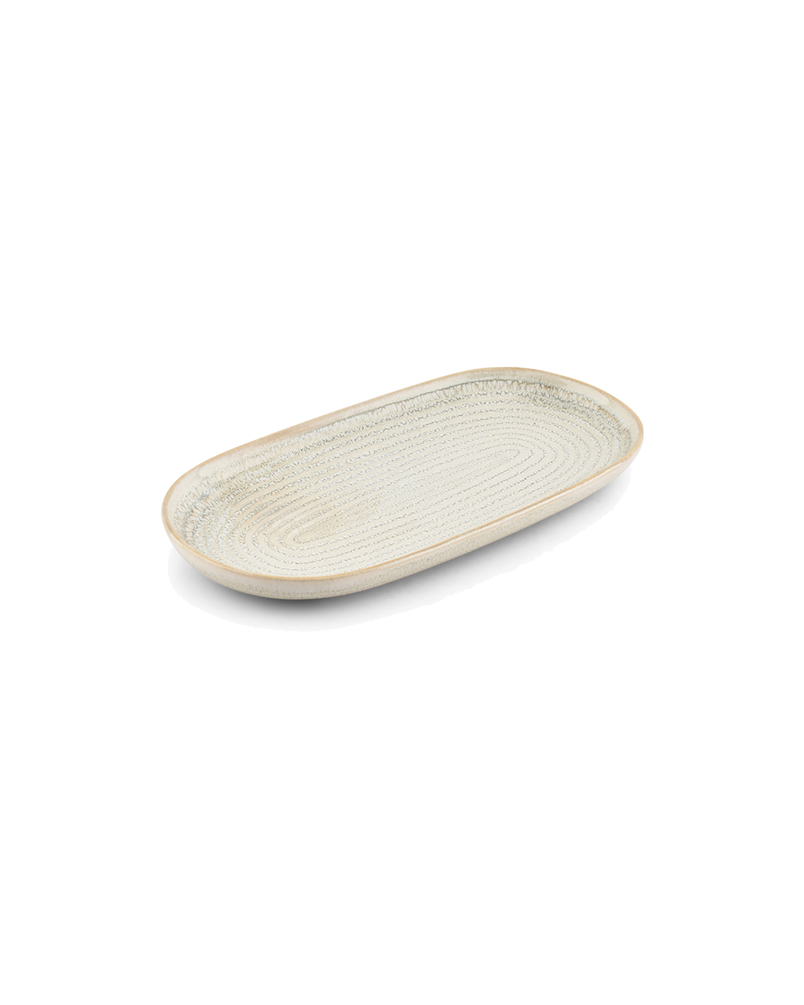 Cameo Servierschale oval, 23 × 12 cm, aus Steinzeug, Beige, Ansicht 1