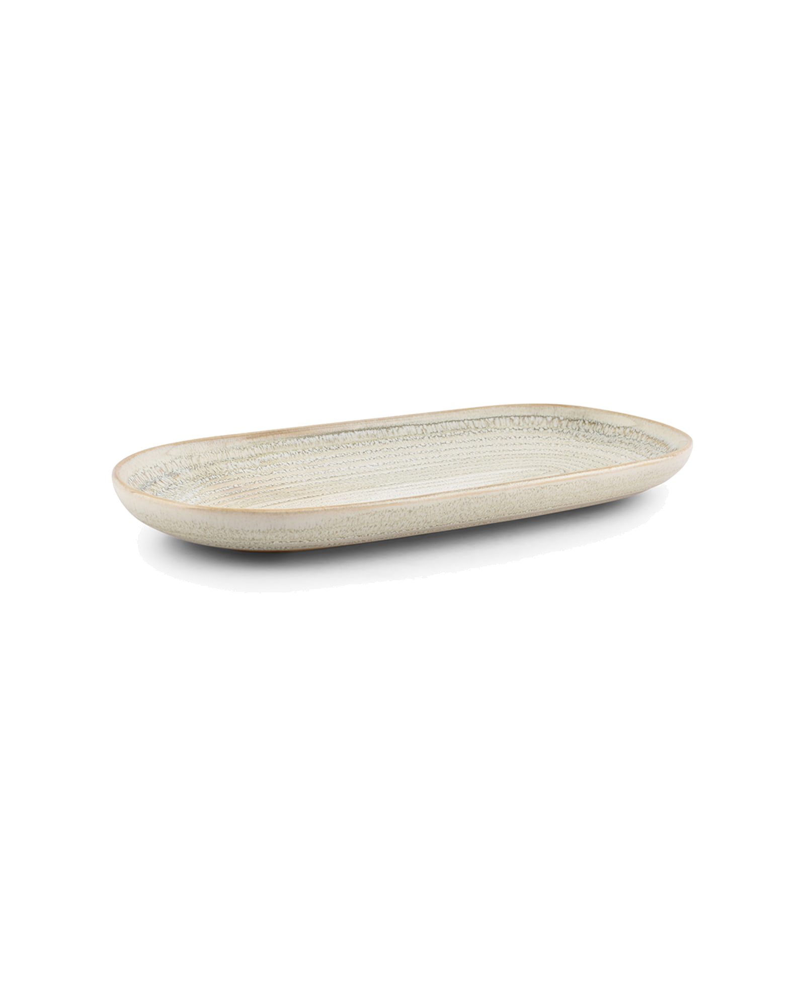 Cameo Servierschale oval, 23 × 12 cm, aus Steinzeug, Beige, Ansicht 2