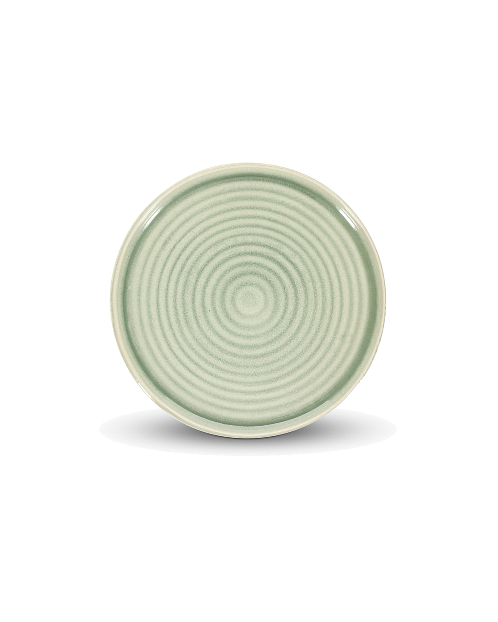 Cameo Teller aus Steinzeug, Grün, Ø 21,5 cm, Ansicht 1