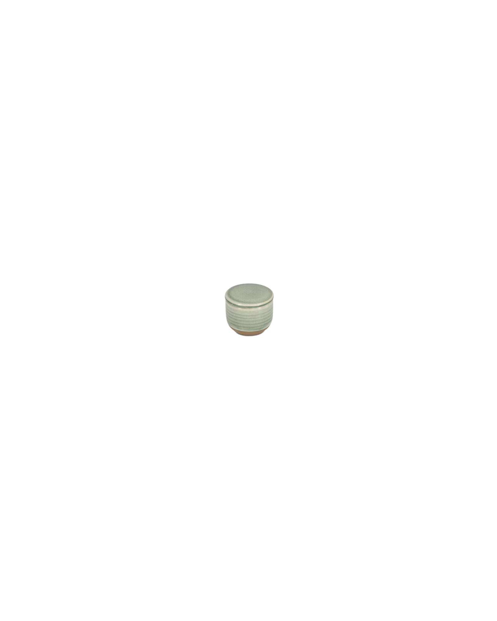 Cameo Zuckerdose aus Steinzeug, mit Deckel Grün, Ø 7 cm, H 6 cm, Ansicht 2