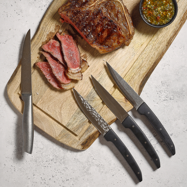 Carne Steakmesser, gehämmert, L 23 cm, Ansicht 2