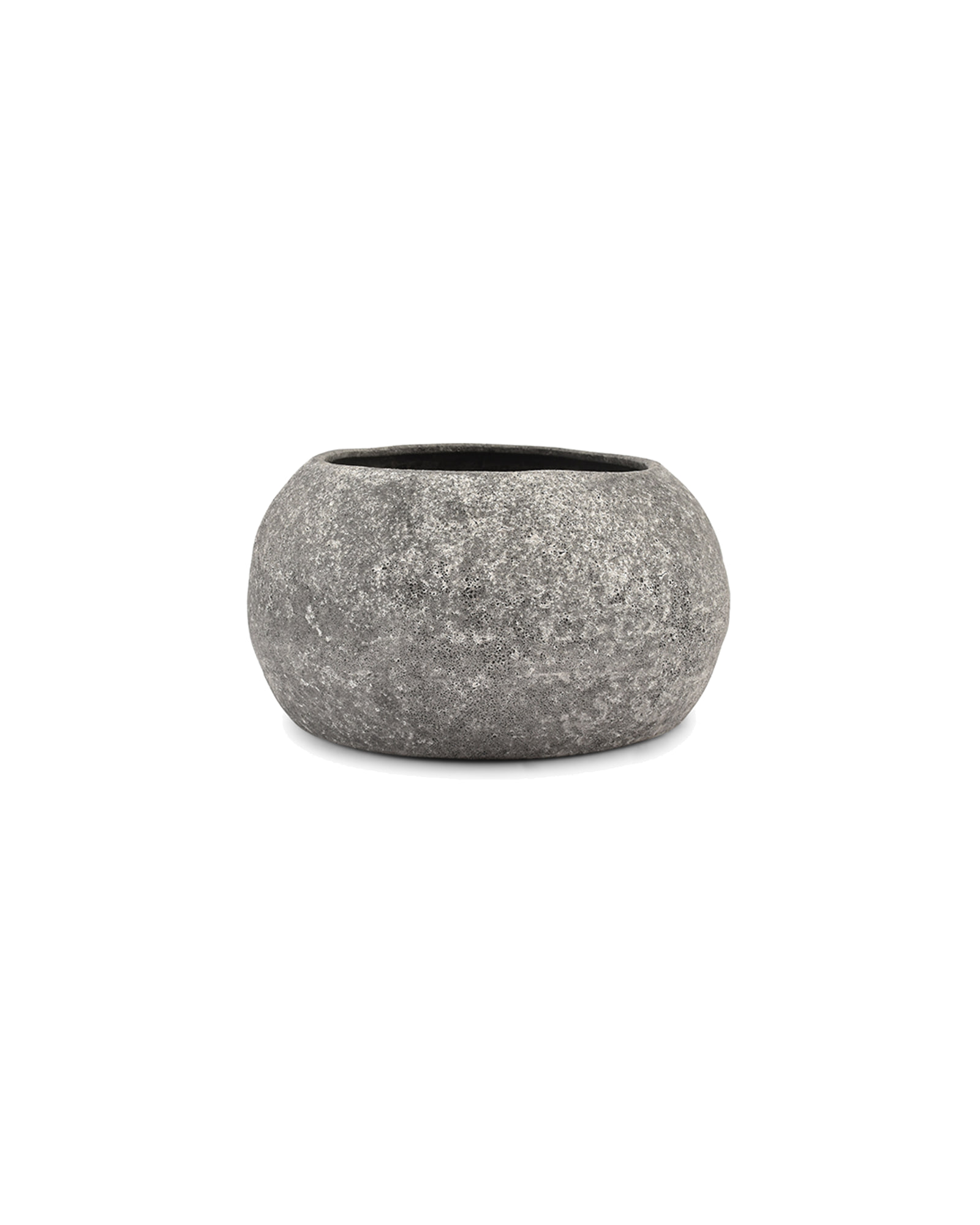 Cave Dekoschale aus Steinzeug, Anthrazit, Ø 26 cm, H 13,5 cm, Ansicht 1