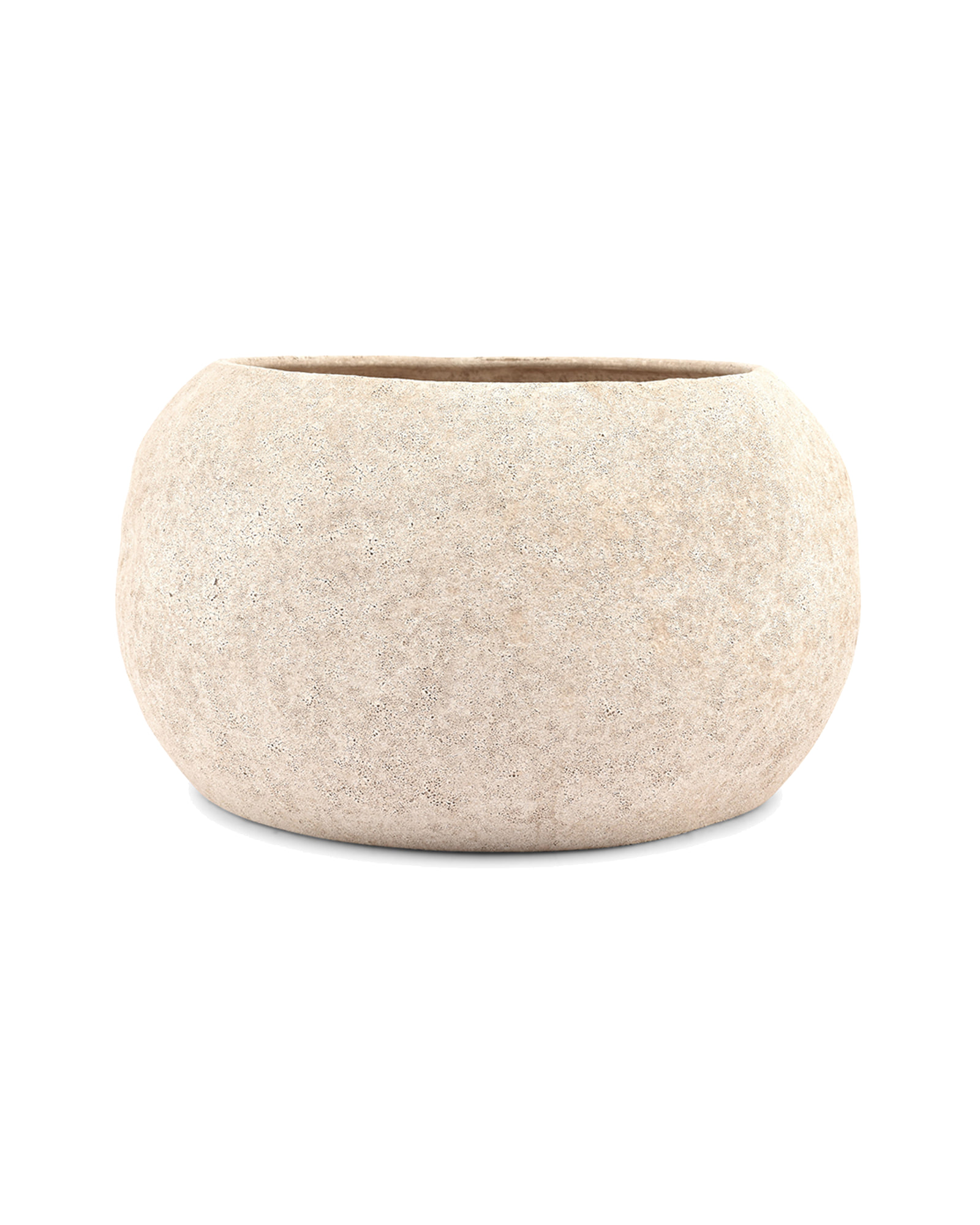 Cave Dekoschale aus Steinzeug, Beige, Ø 31 cm, H 18 cm, Ansicht 1