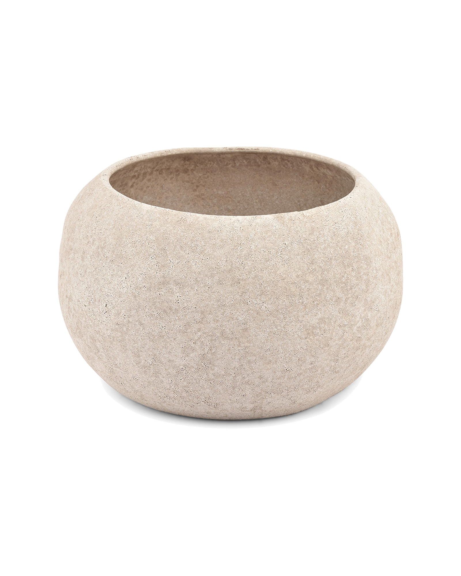 Cave Dekoschale aus Steinzeug, Beige, Ø 31 cm, H 18 cm, Ansicht 2