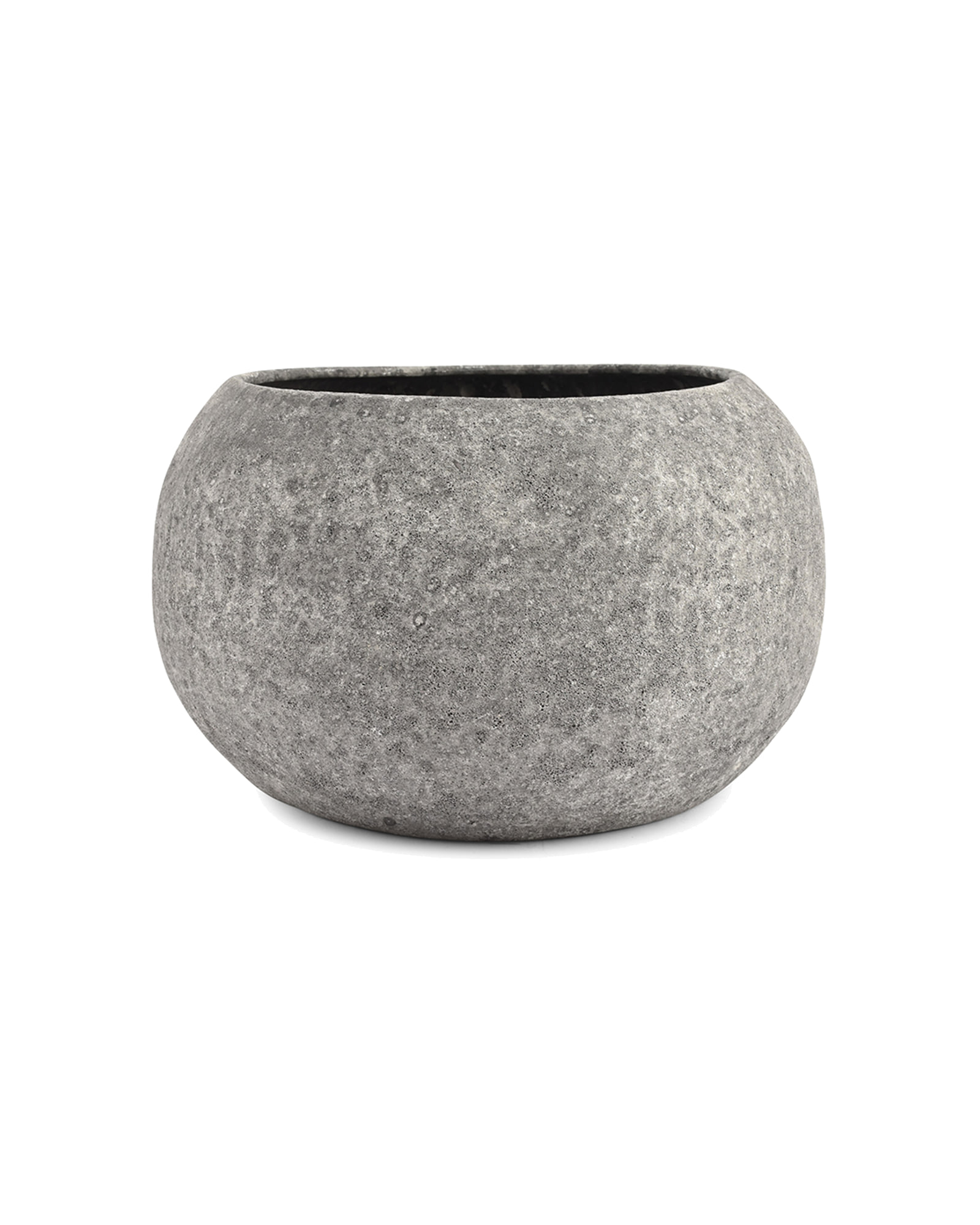 Cave Dekoschale aus Steinzeug, Anthrazit, Ø 31 cm, H 18 cm, Ansicht 1