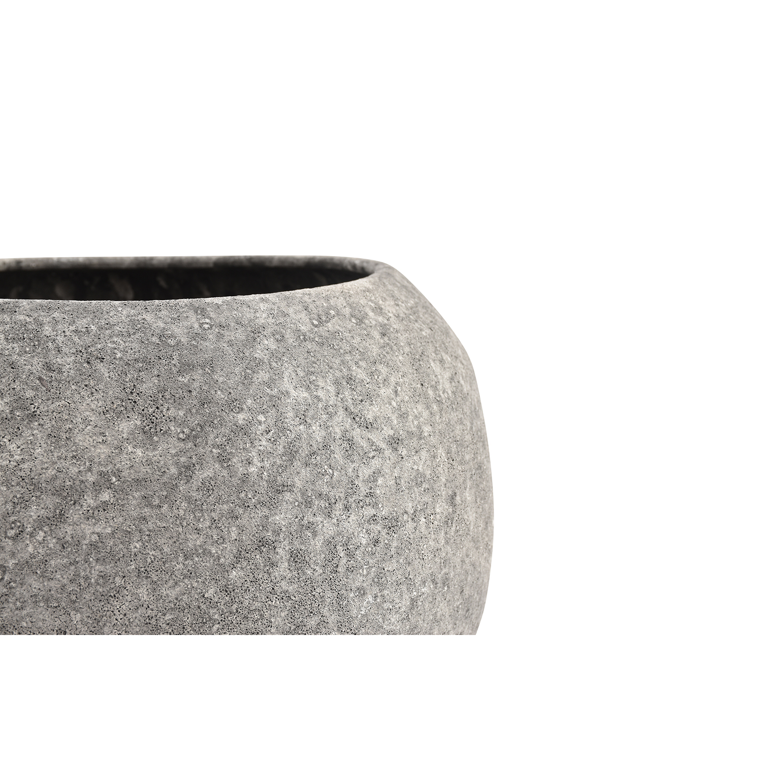 Cave Dekoschale aus Steinzeug, Anthrazit, Ø 31 cm, H 18 cm, Ansicht 2