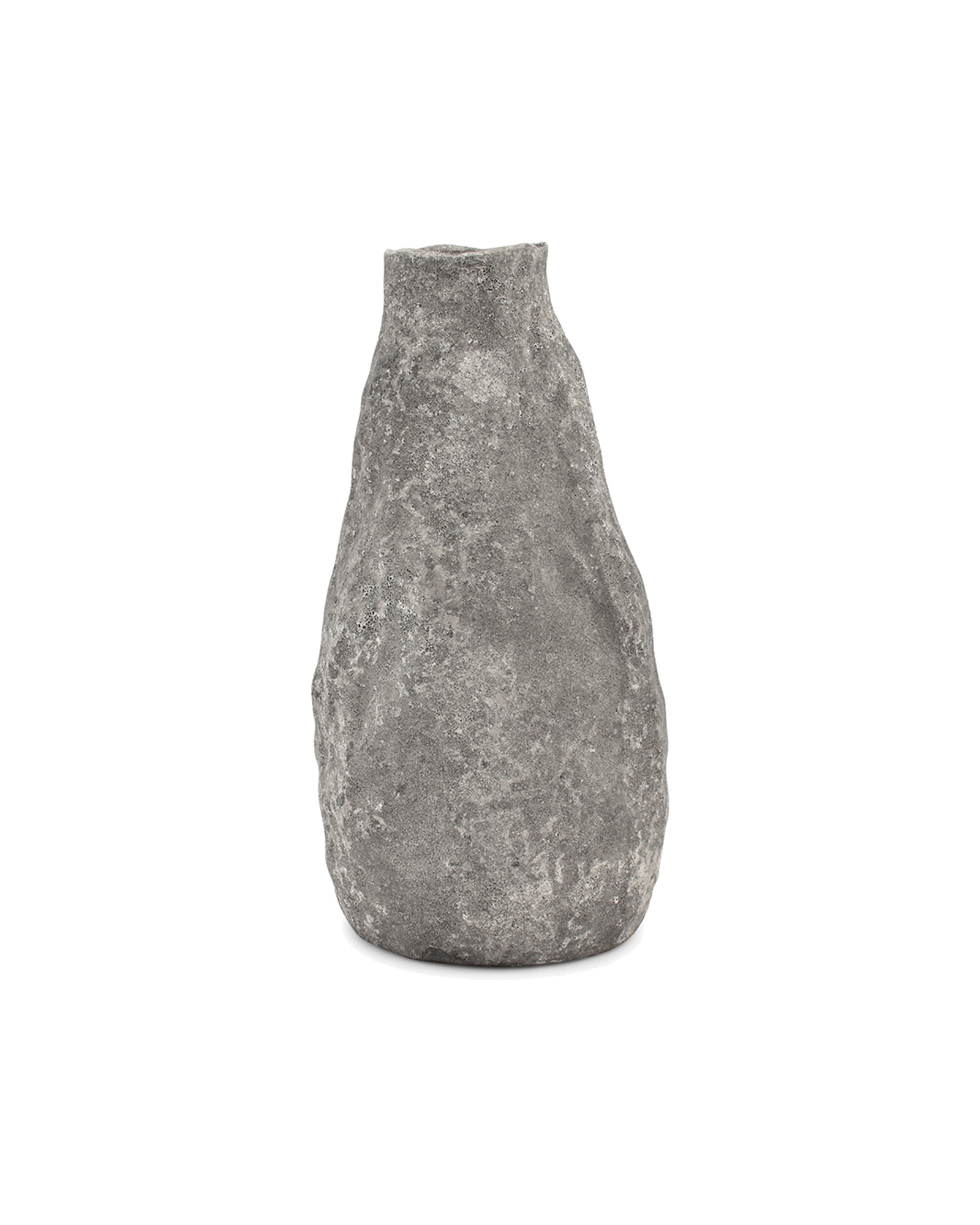 Cave Vase aus Steinzeug, Anthrazit, Ø 17 cm, H 33,5 cm, Ansicht 1