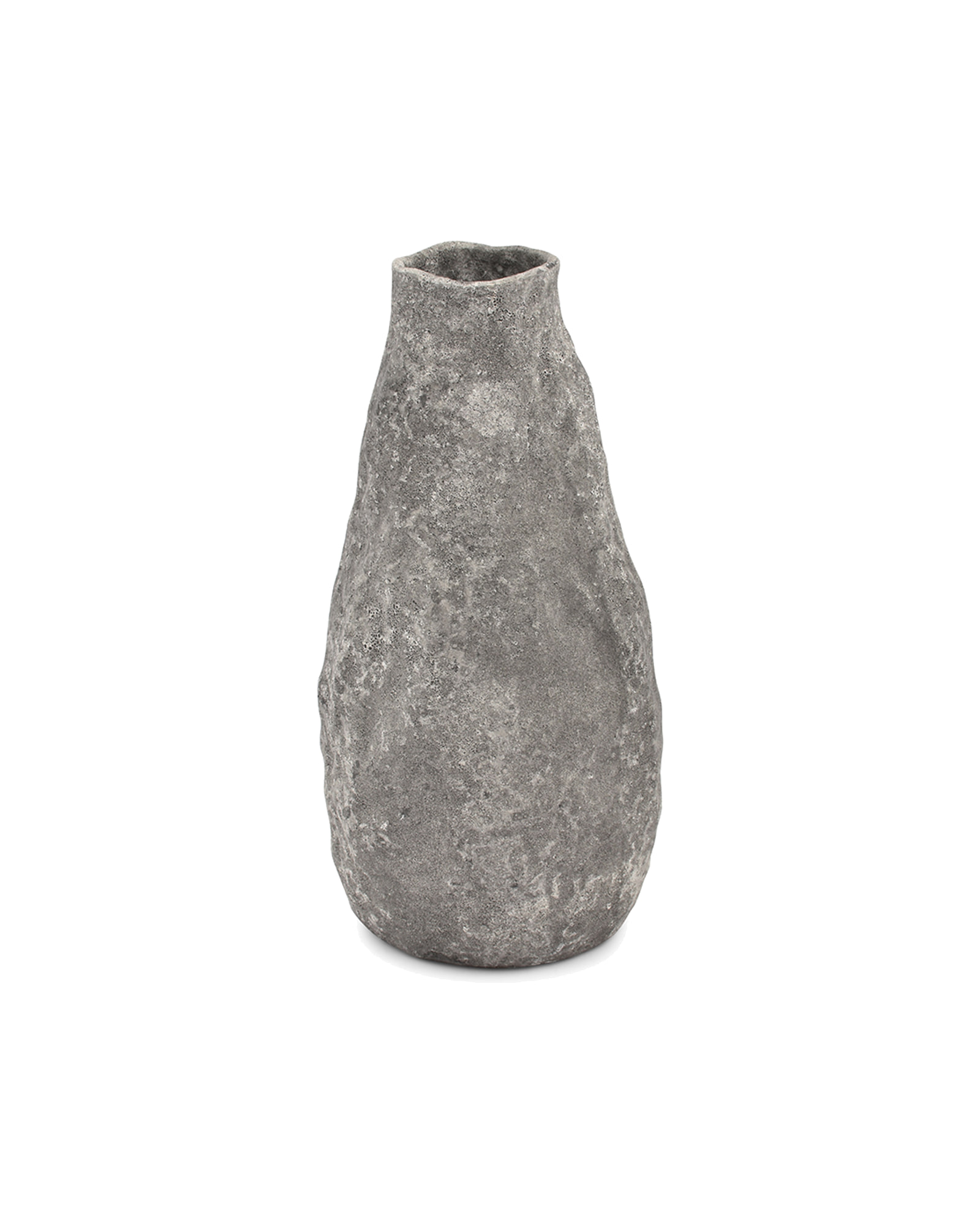 Cave Vase aus Steinzeug, Anthrazit, Ø 17 cm, H 33,5 cm, Ansicht 2