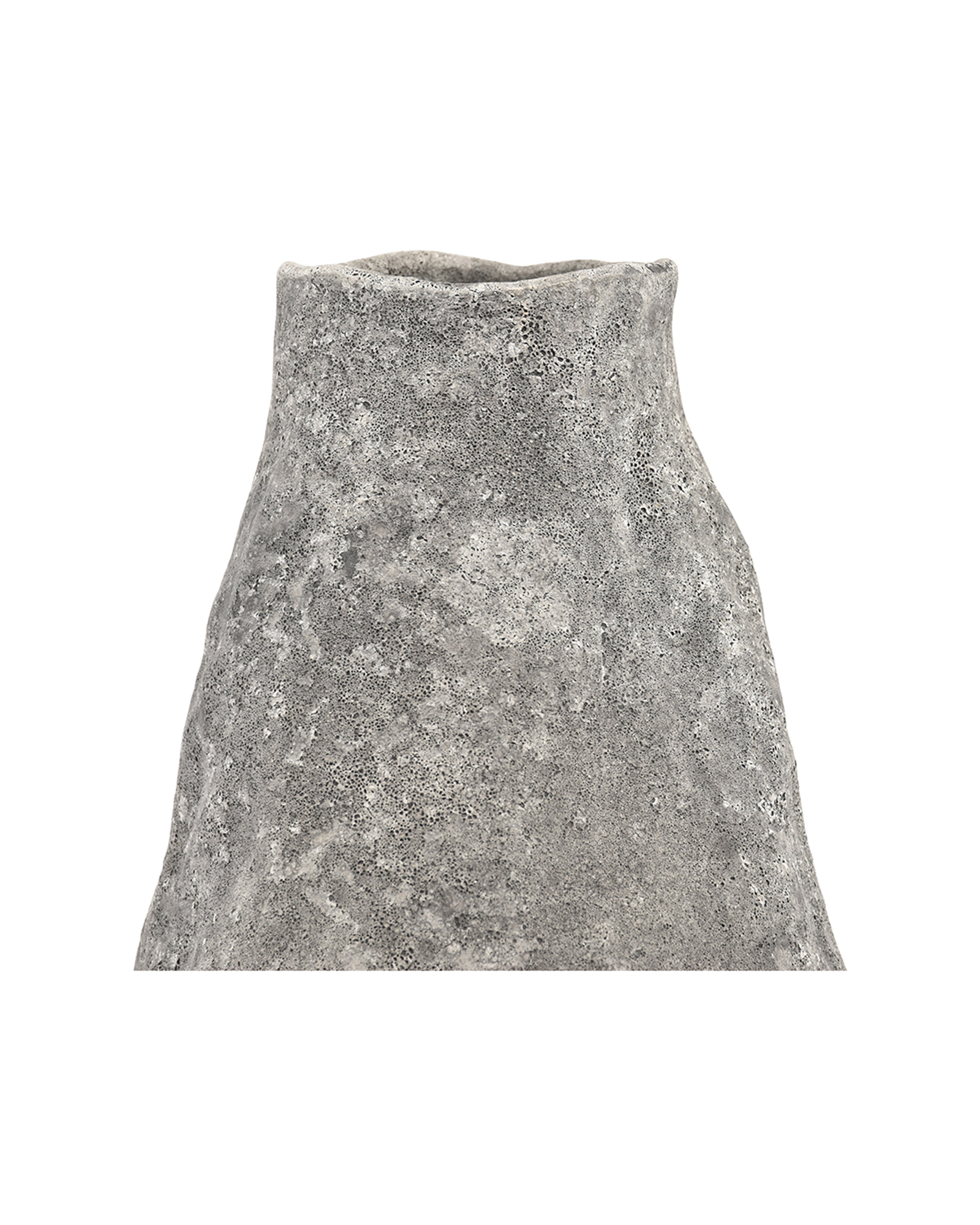 Cave Vase aus Steinzeug, Anthrazit, Ø 17 cm, H 33,5 cm, Ansicht 3