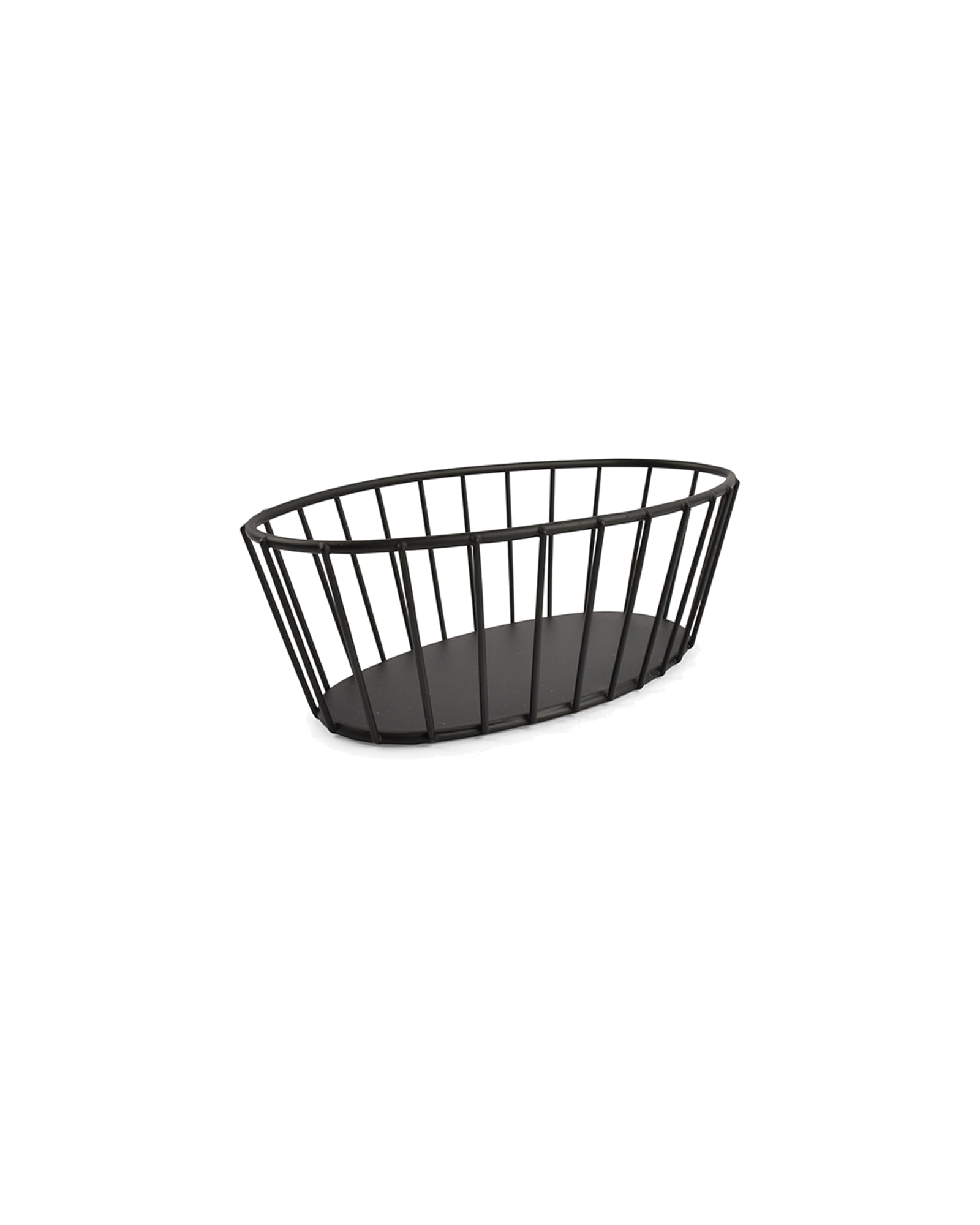 Cesta Drahtkorb aus Eisen, Schwarz, 21 × 11 cm, H 7 cm, Ansicht 1