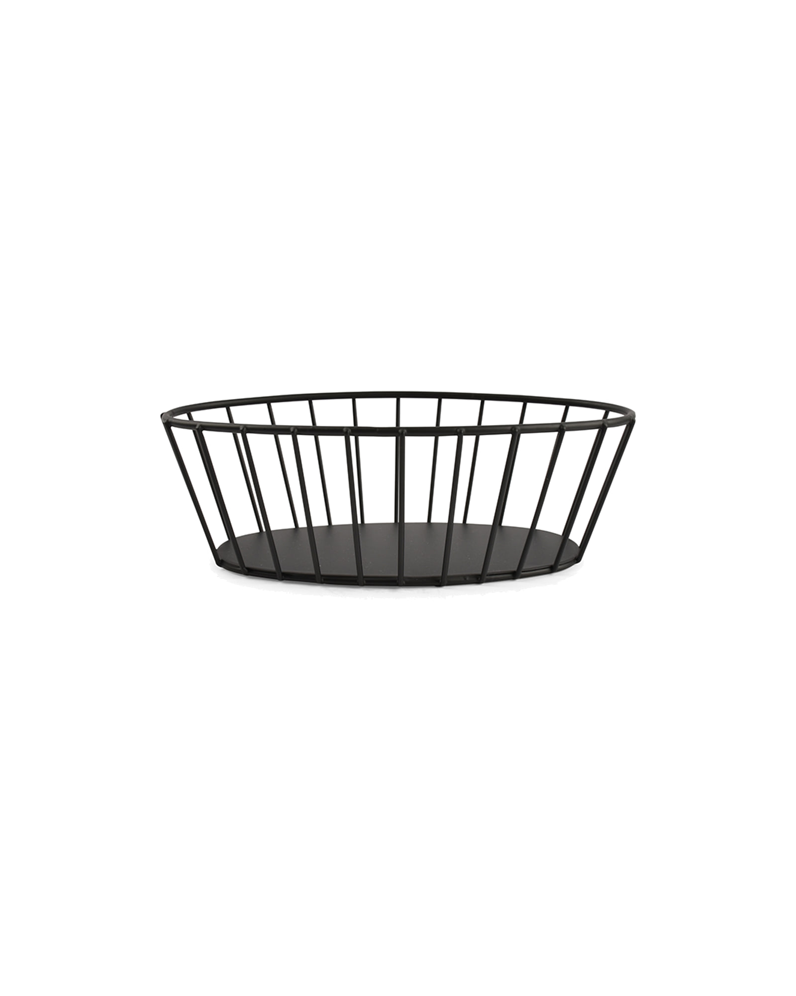 Cesta Drahtkorb aus Eisen, Schwarz, 21 × 11 cm, H 7 cm, Ansicht 3