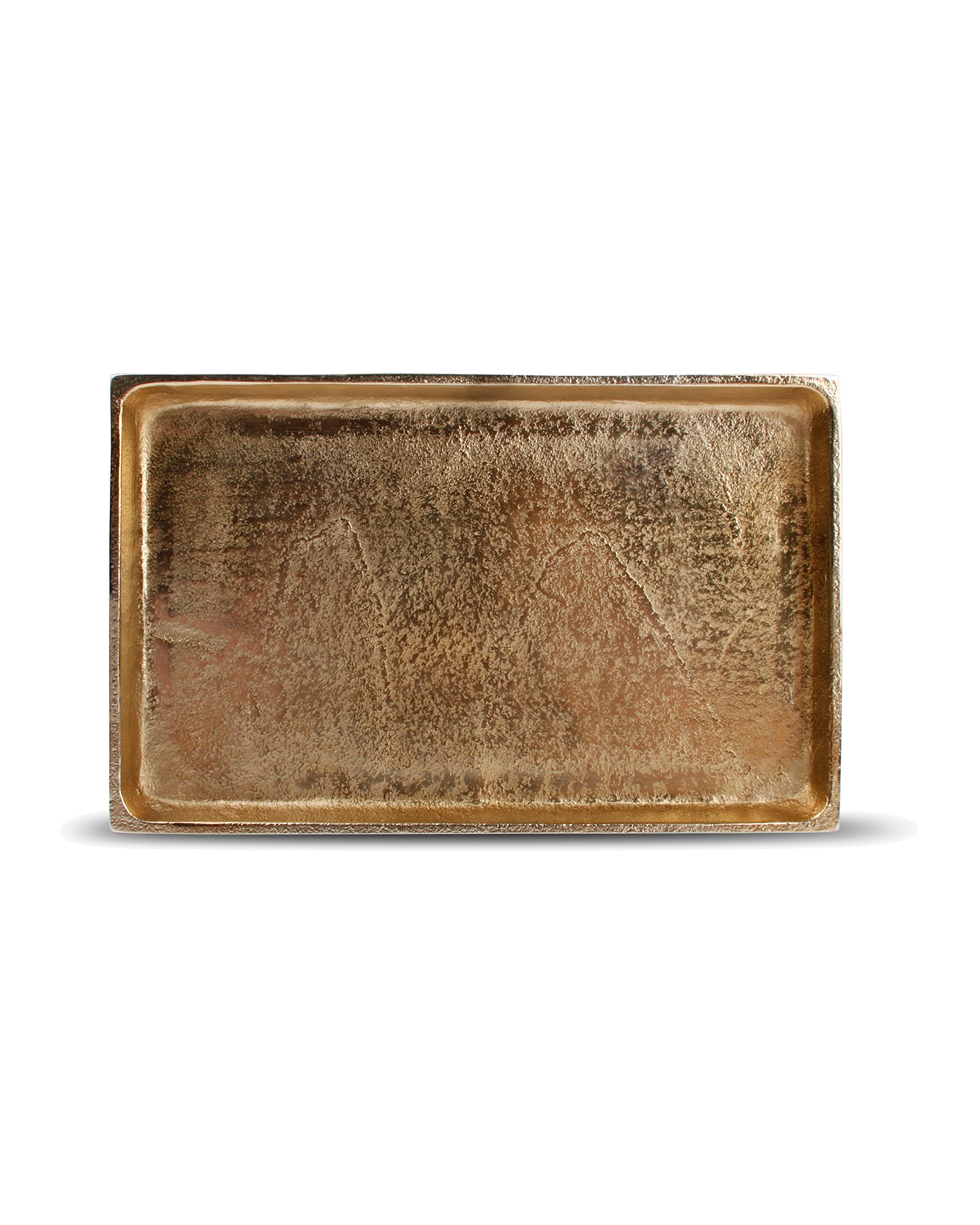 Charm Dekoschale aus Aluminium, Gold, 22 × 14 cm, Ansicht 2