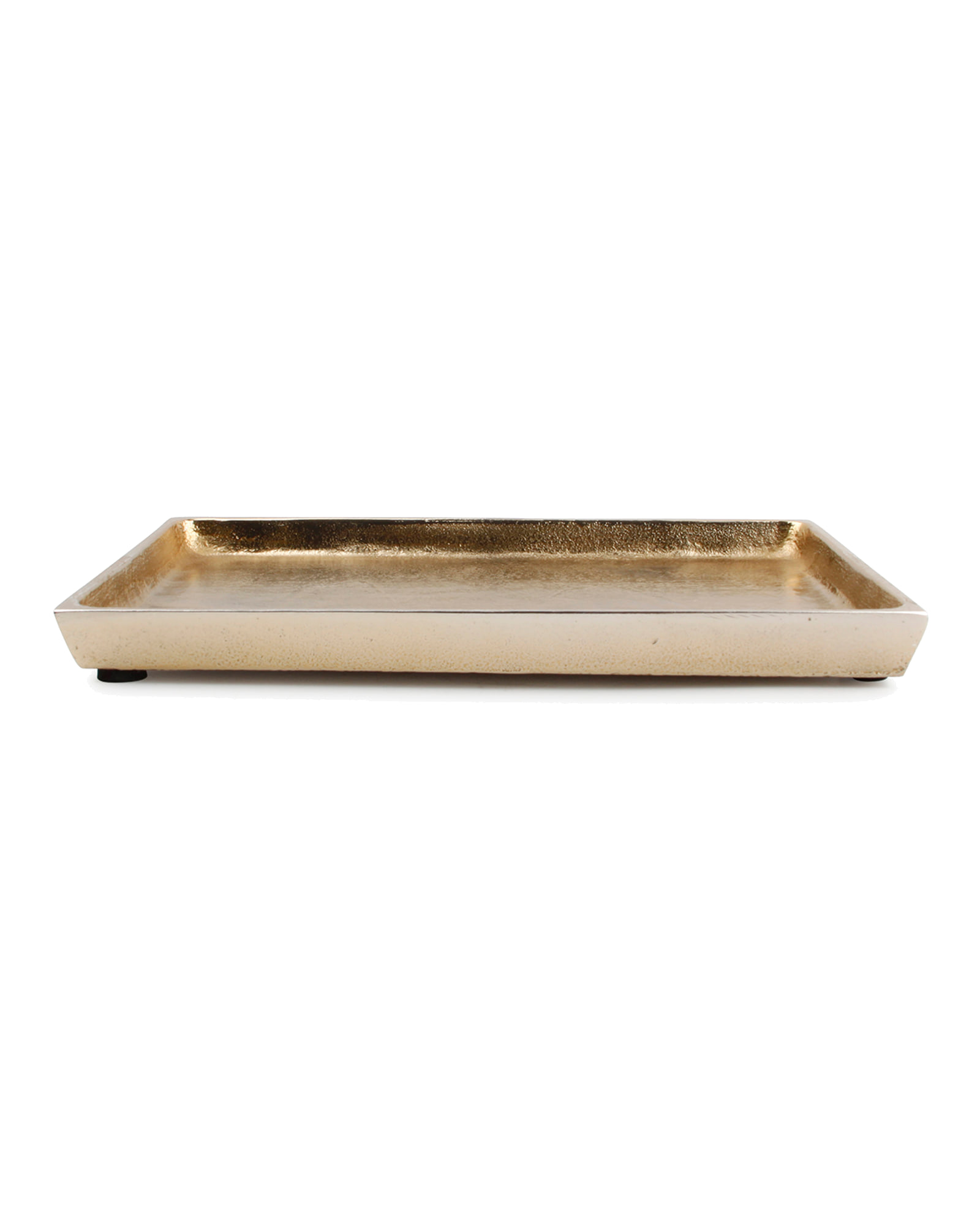Charm Dekoschale aus Aluminium, Gold, 22 × 14 cm, Ansicht 3