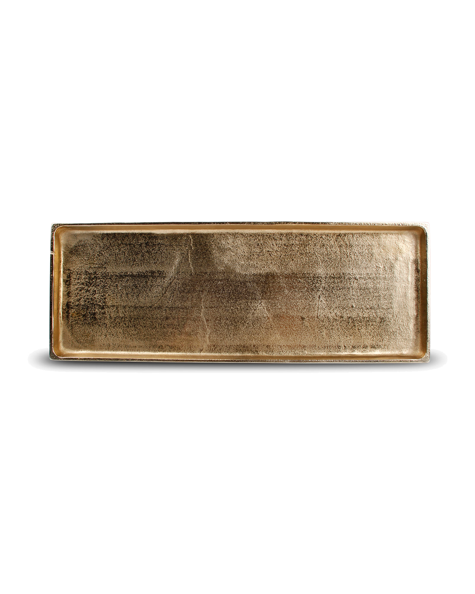 Charm Dekoschale aus Aluminium, Gold, 37 × 14 cm, Ansicht 2