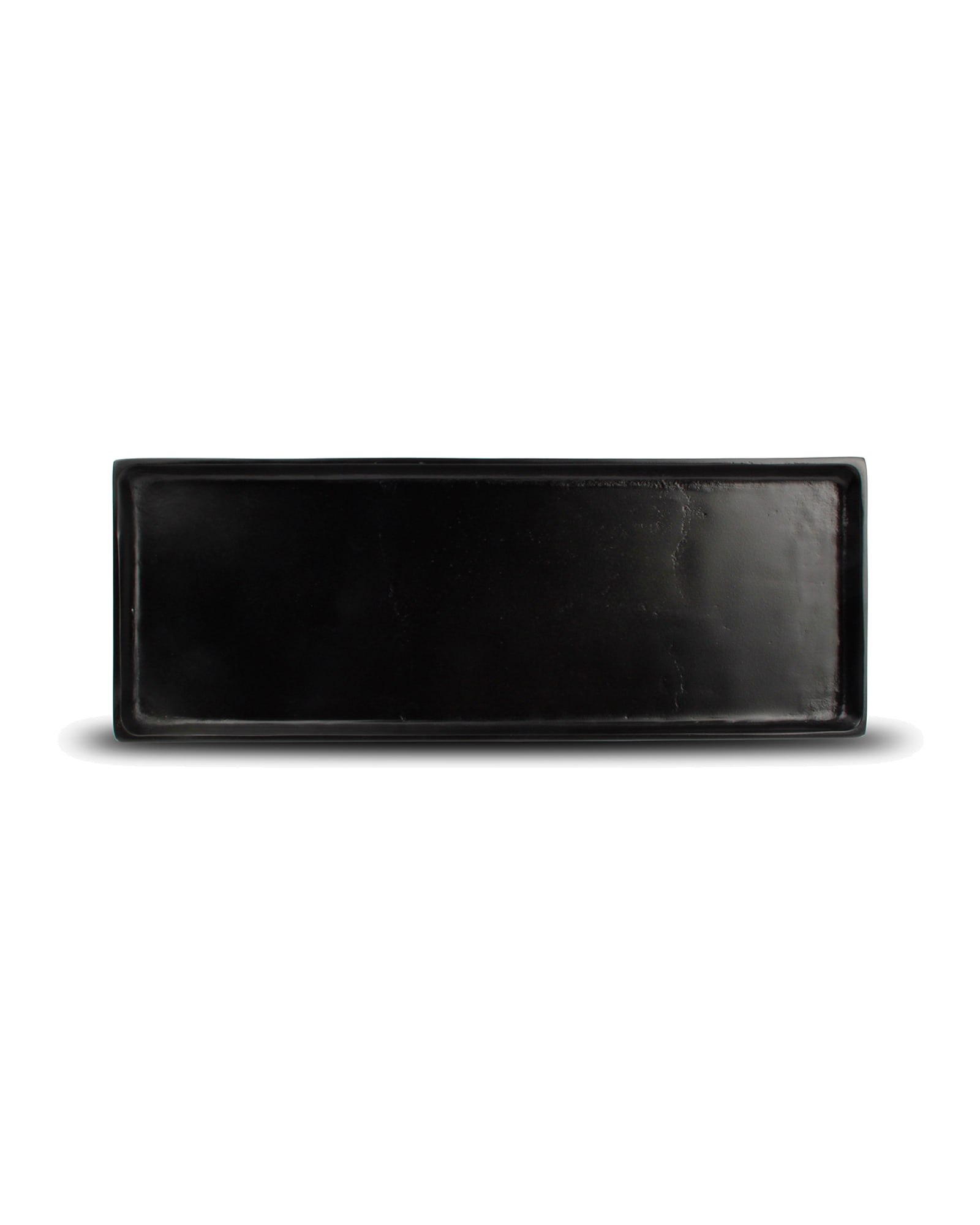 Charm Dekoschale aus Aluminium, Schwarz, 37 × 14 cm, Ansicht 2