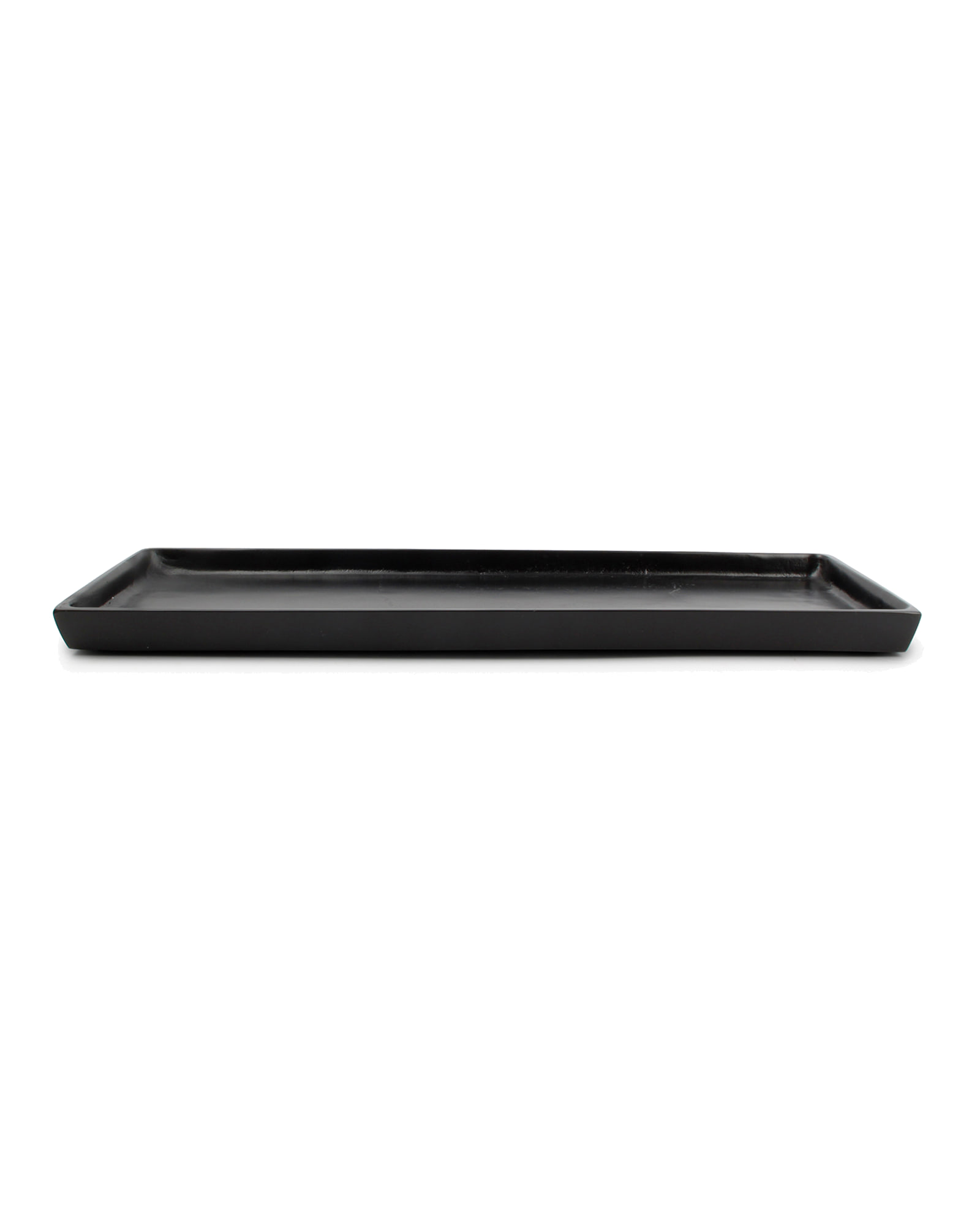 Charm Dekoschale aus Aluminium, Schwarz, 37 × 14 cm, Ansicht 3