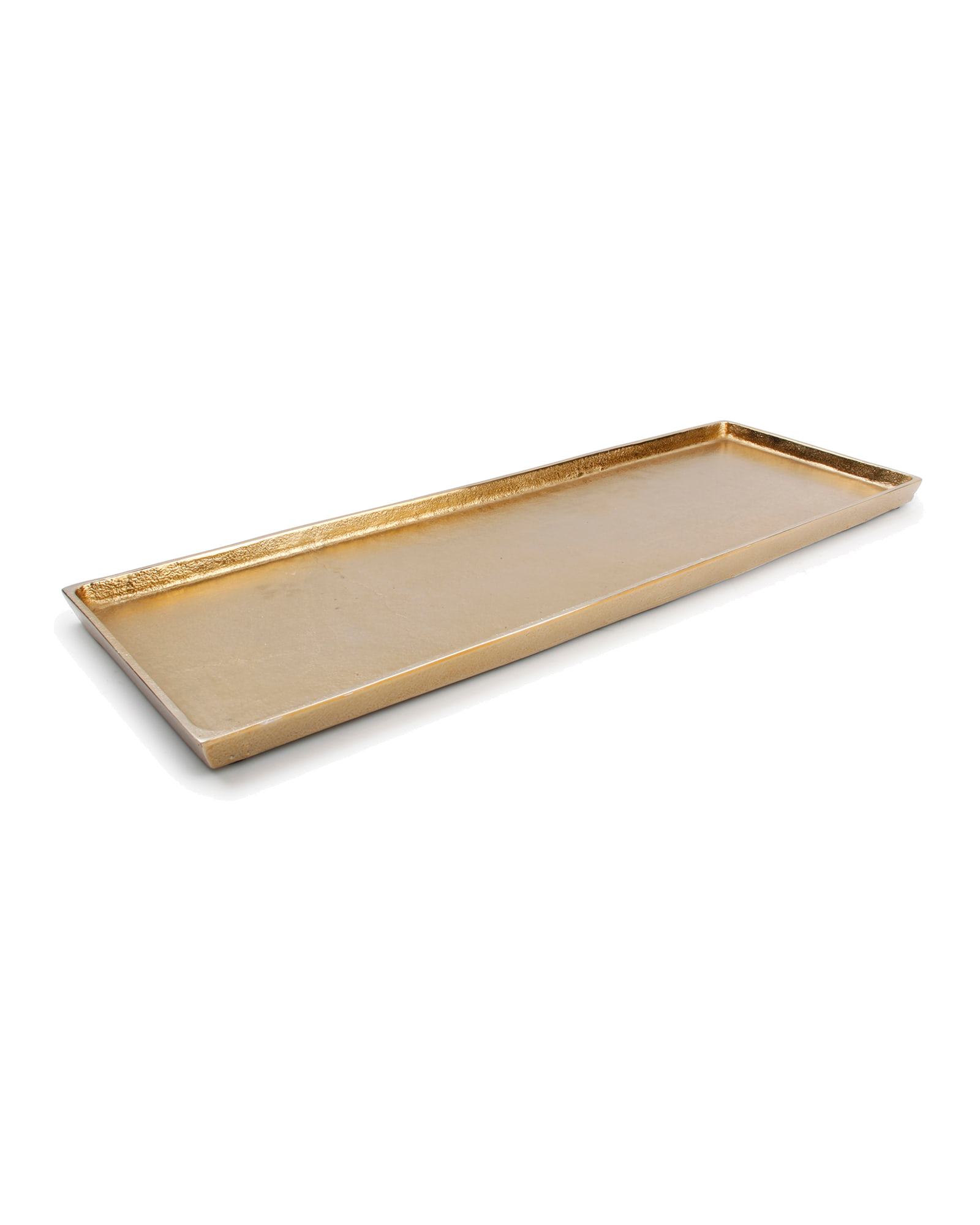 Charm Dekoschale aus Aluminium, Gold, 48,5 × 16 cm, Ansicht 1