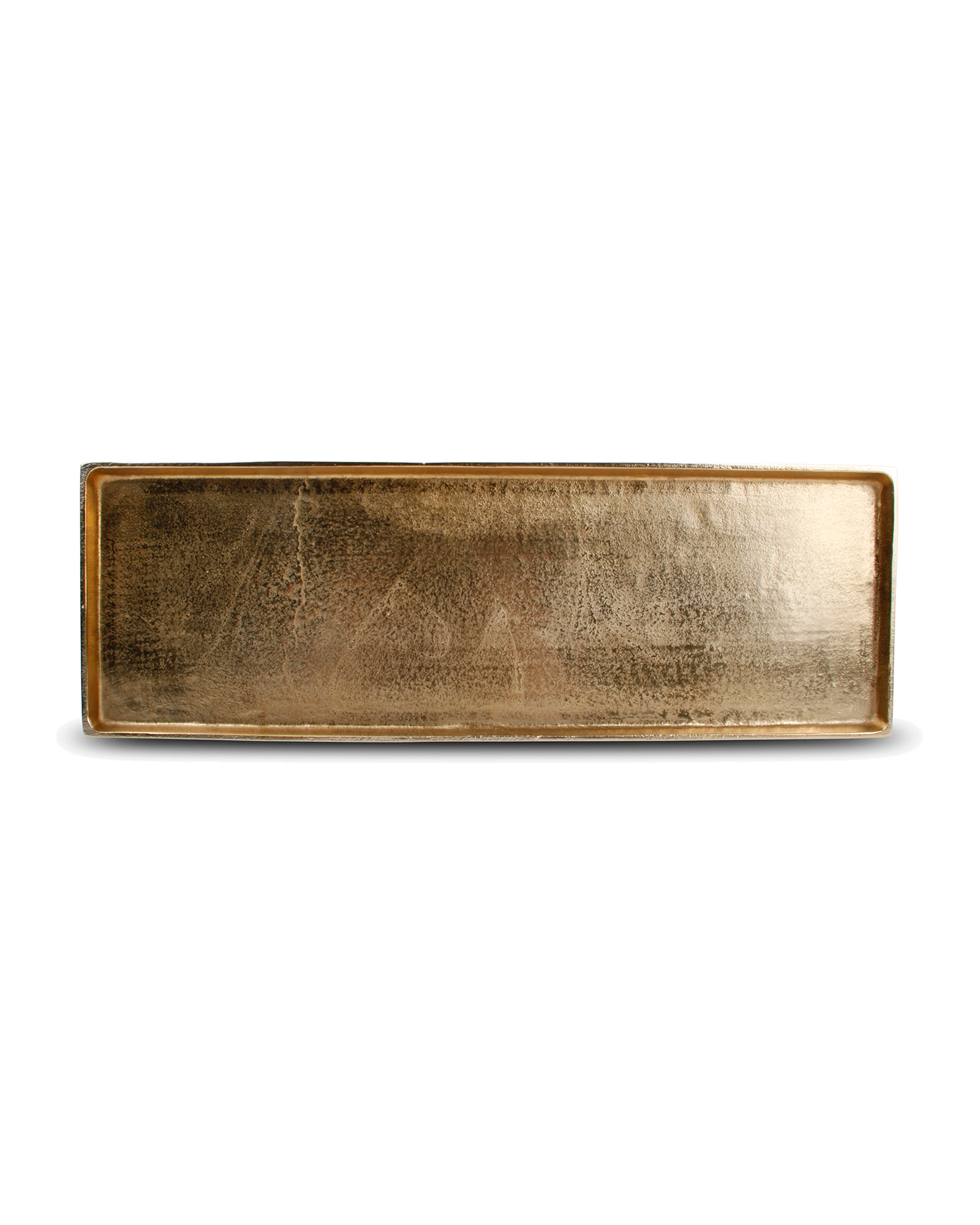 Charm Dekoschale aus Aluminium, Gold, 48,5 × 16 cm, Ansicht 2