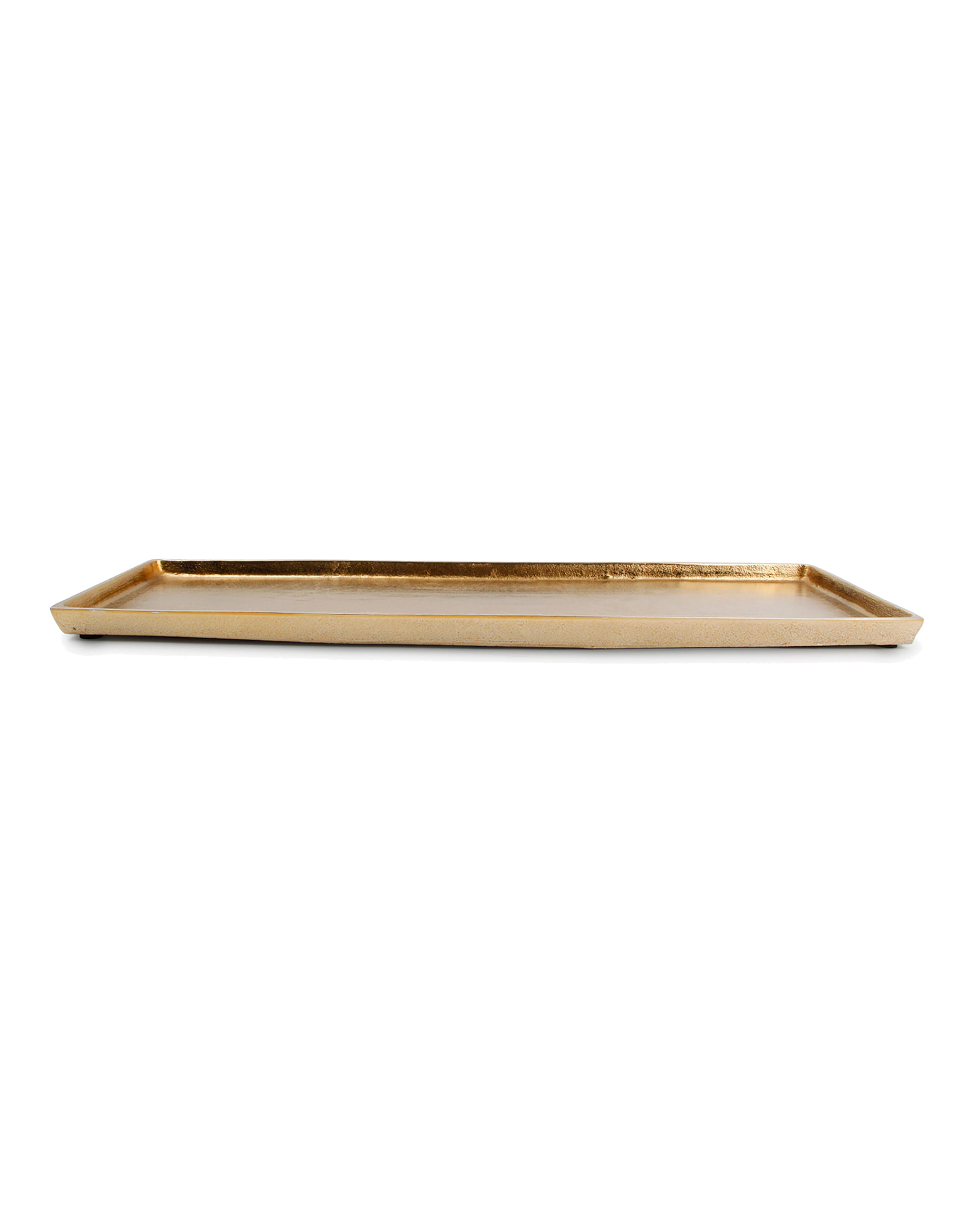 Charm Dekoschale aus Aluminium, Gold, 48,5 × 16 cm, Ansicht 3