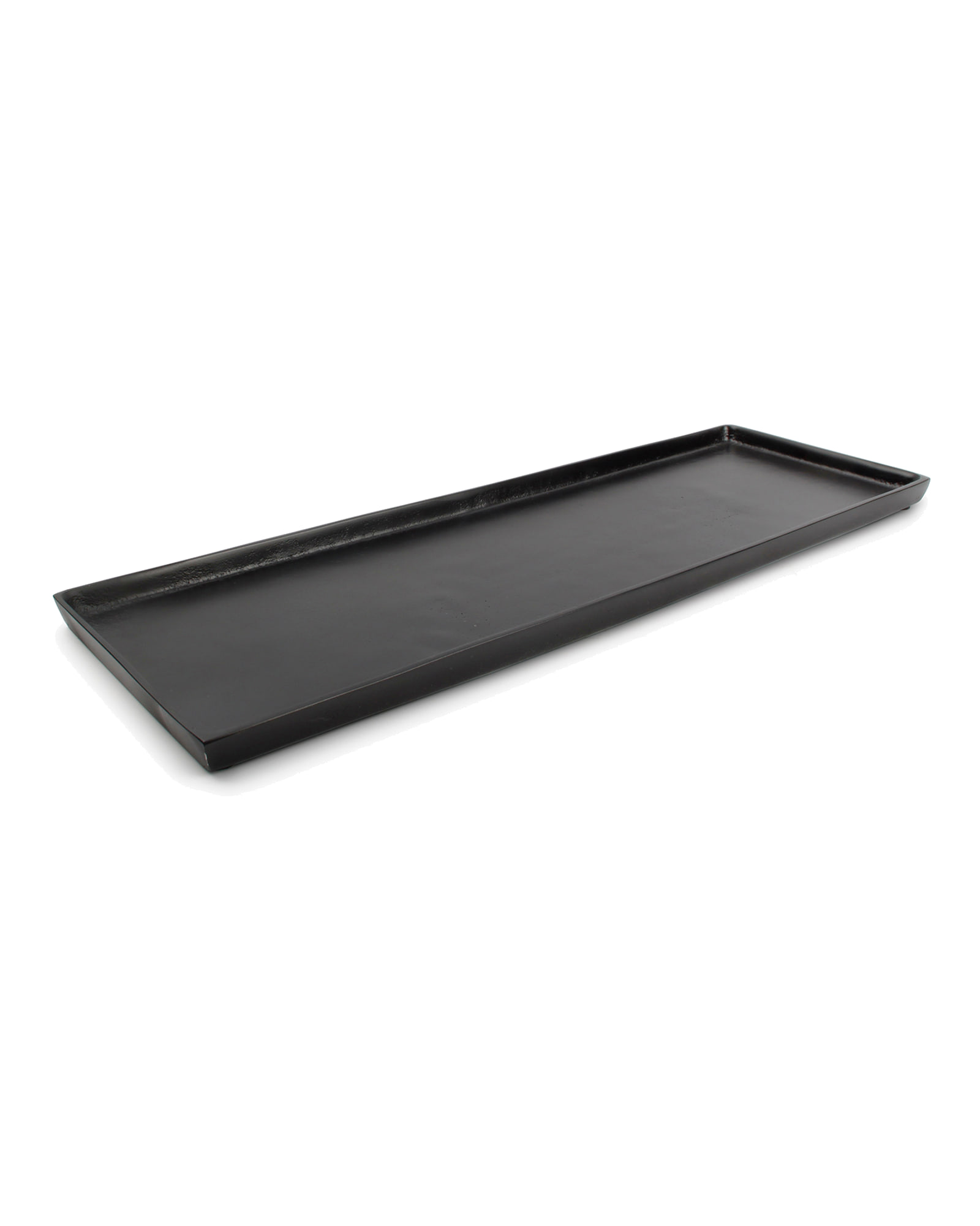 Charm Dekoschale aus Aluminium, Schwarz, 48,5 × 16 cm, Ansicht 1