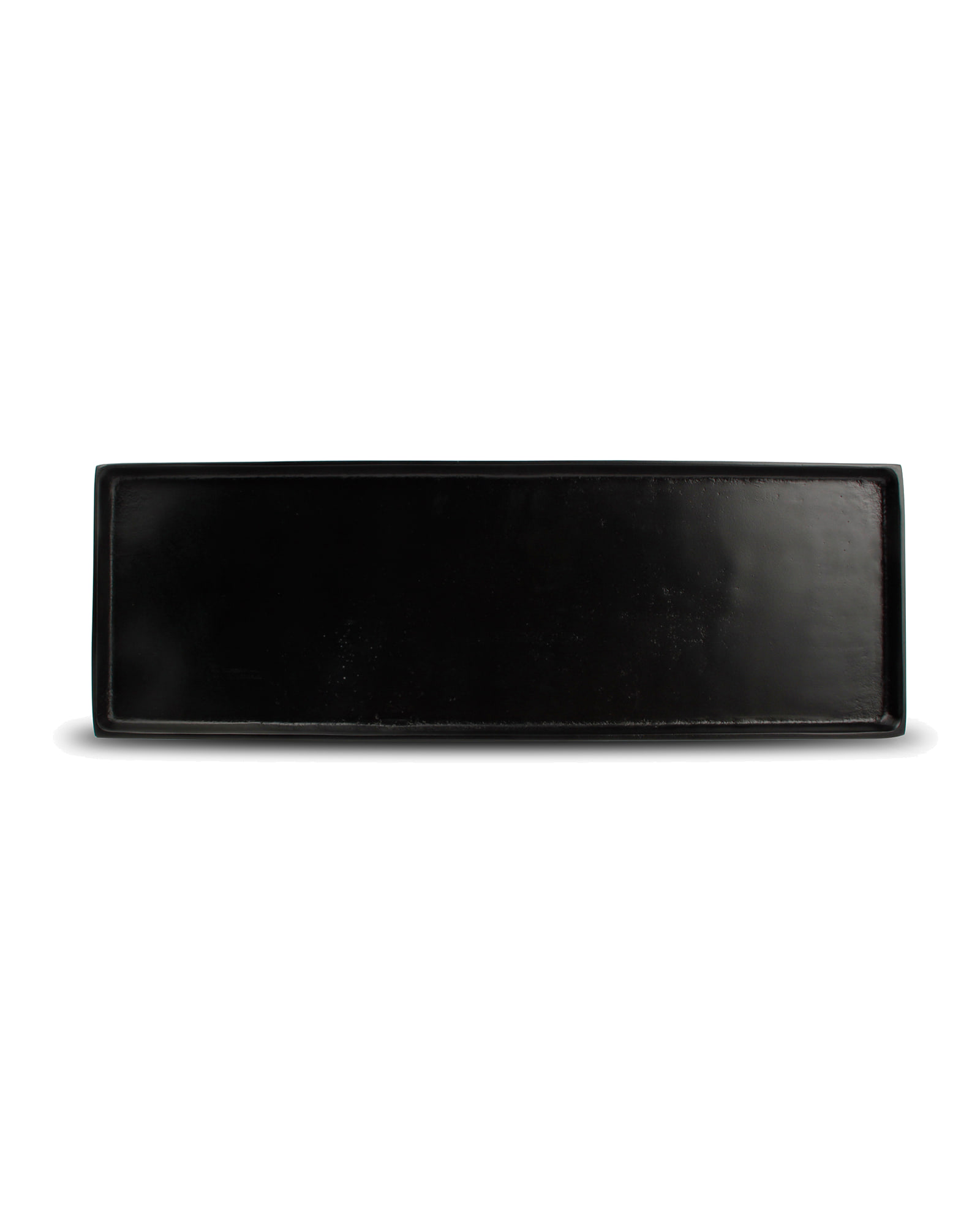 Charm Dekoschale aus Aluminium, Schwarz, 48,5 × 16 cm, Ansicht 2