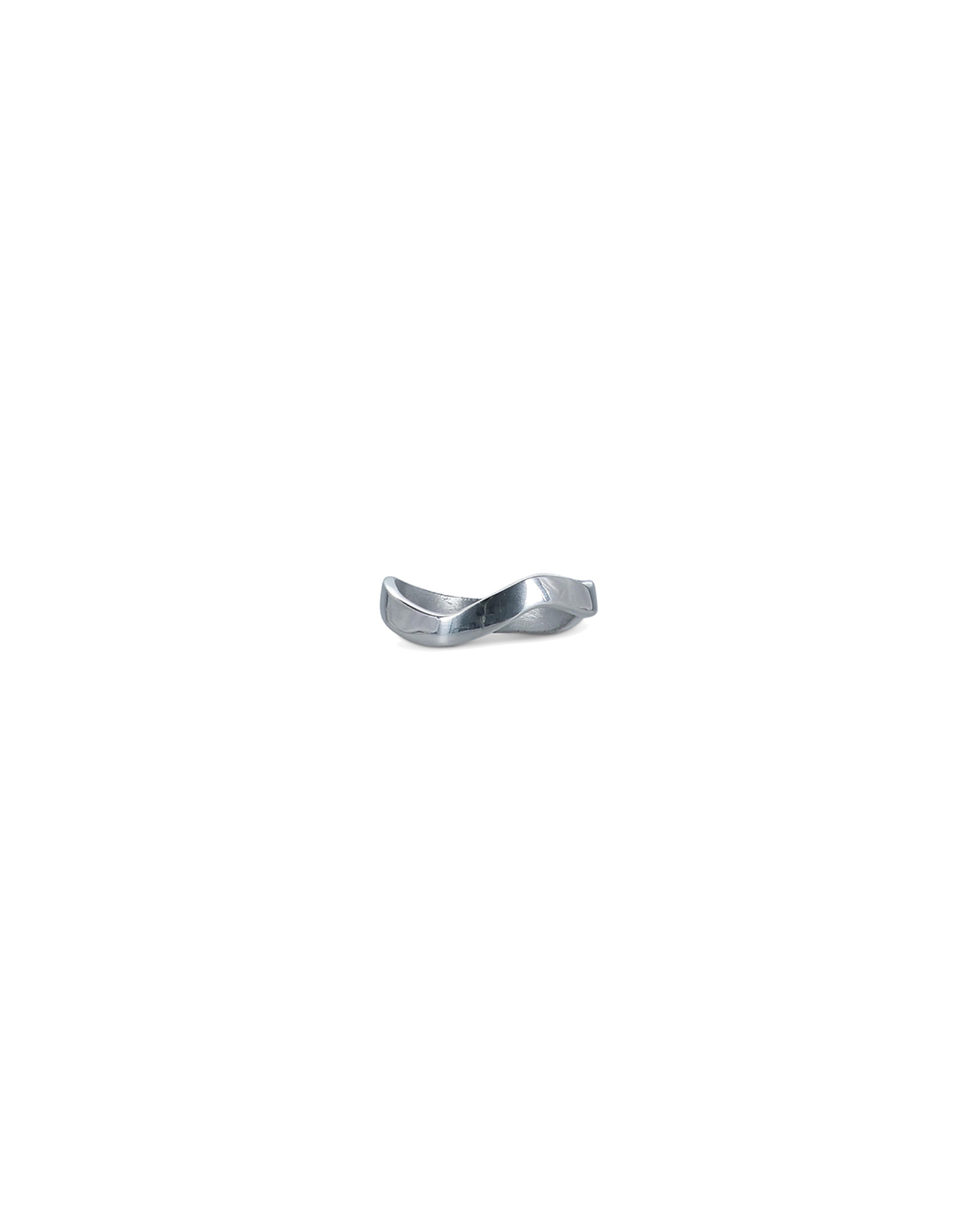 Charm Serviettenring aus Aluminium, organisch Silber, Ø 4,5 cm, Ansicht 2