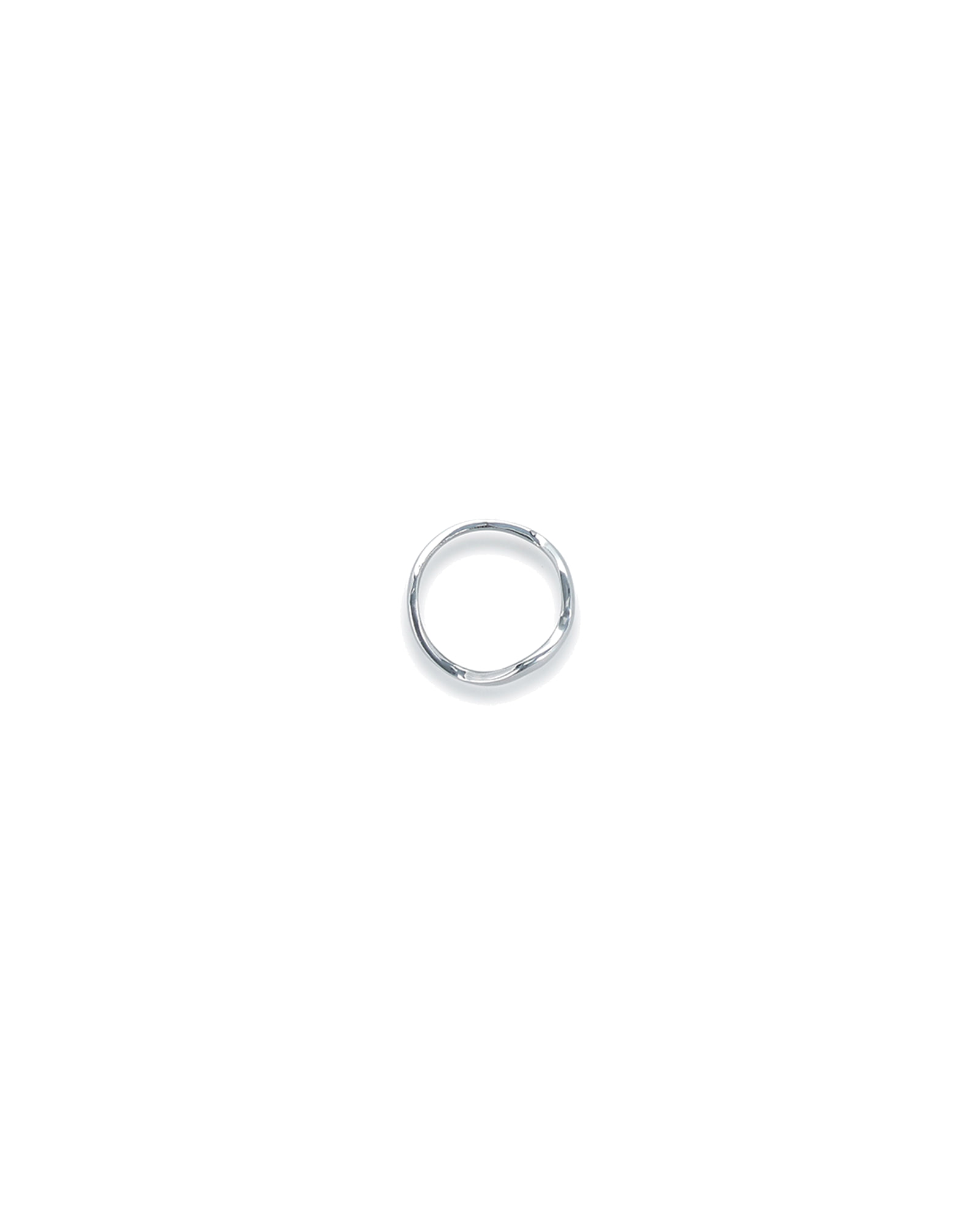 Charm Serviettenring aus Aluminium, organisch Silber, Ø 4,5 cm, Ansicht 3