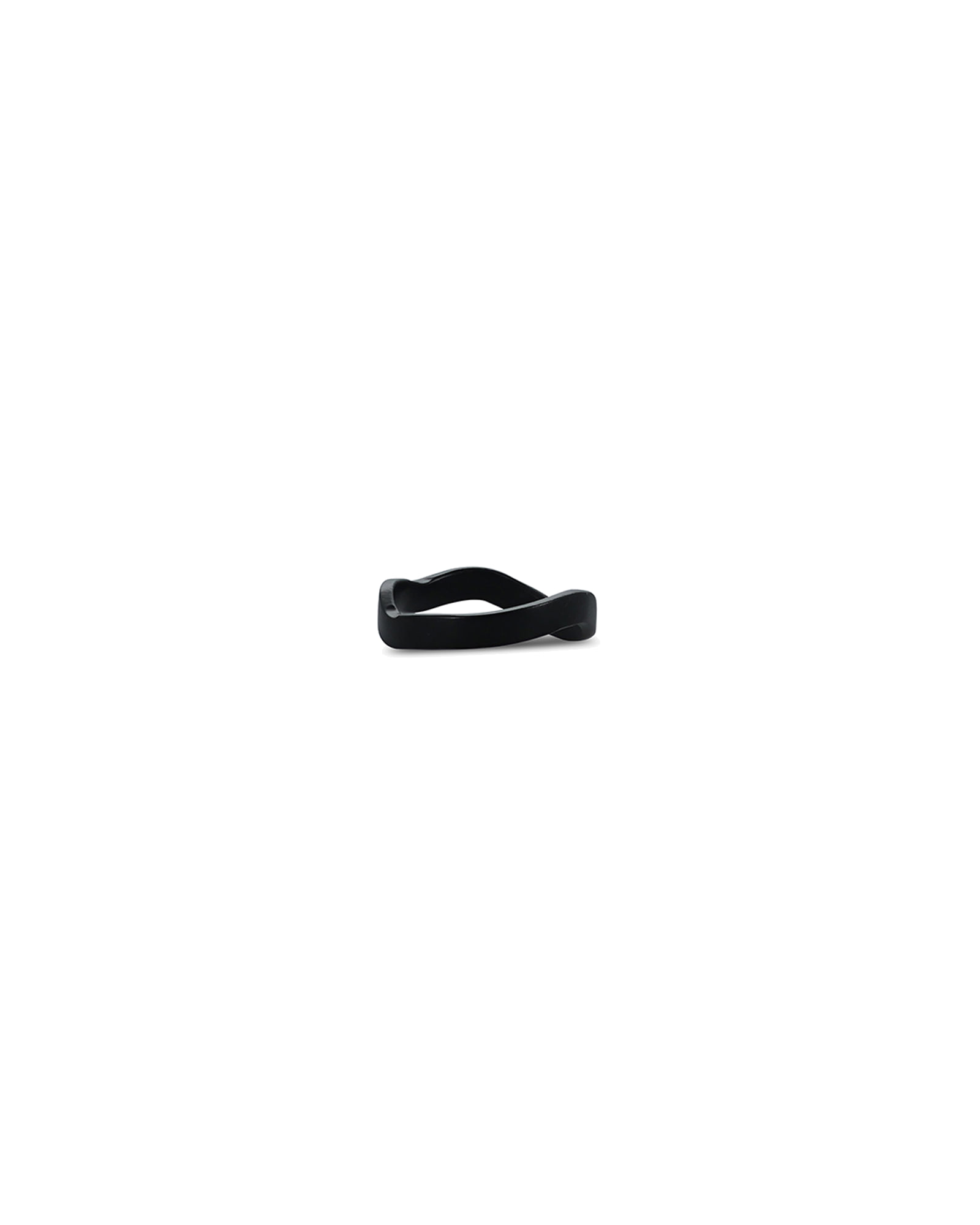Charm Serviettenring aus Aluminium, organisch Schwarz, Ø 4,5 cm, Ansicht 2
