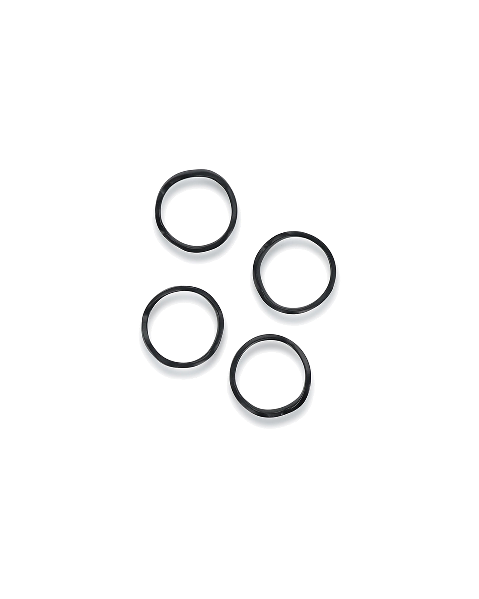 Charm Serviettenring aus Aluminium, organisch Schwarz, Ø 4,5 cm, Ansicht 3