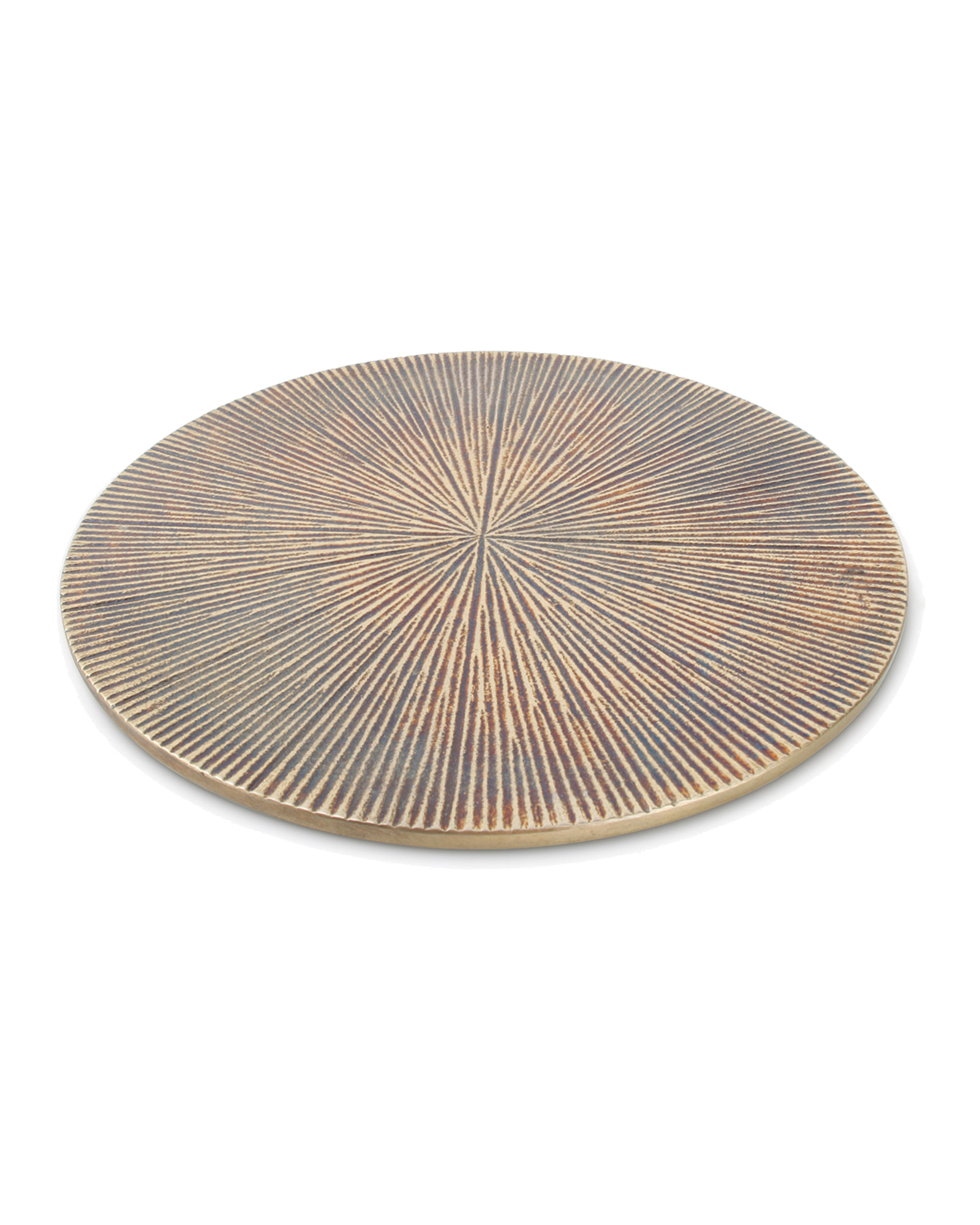 Charm Topfuntersetzer aus Aluminium, gerippt Gold, Ø 26 cm, Ansicht 1