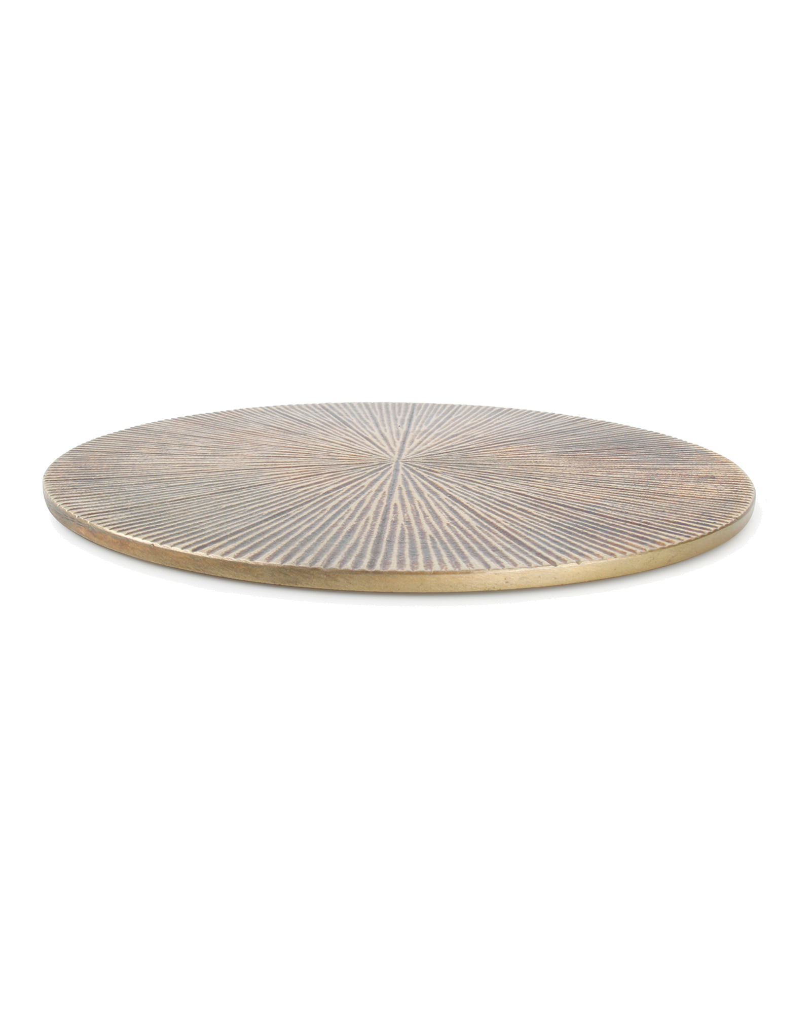 Charm Topfuntersetzer aus Aluminium, gerippt Gold, Ø 26 cm, Ansicht 3