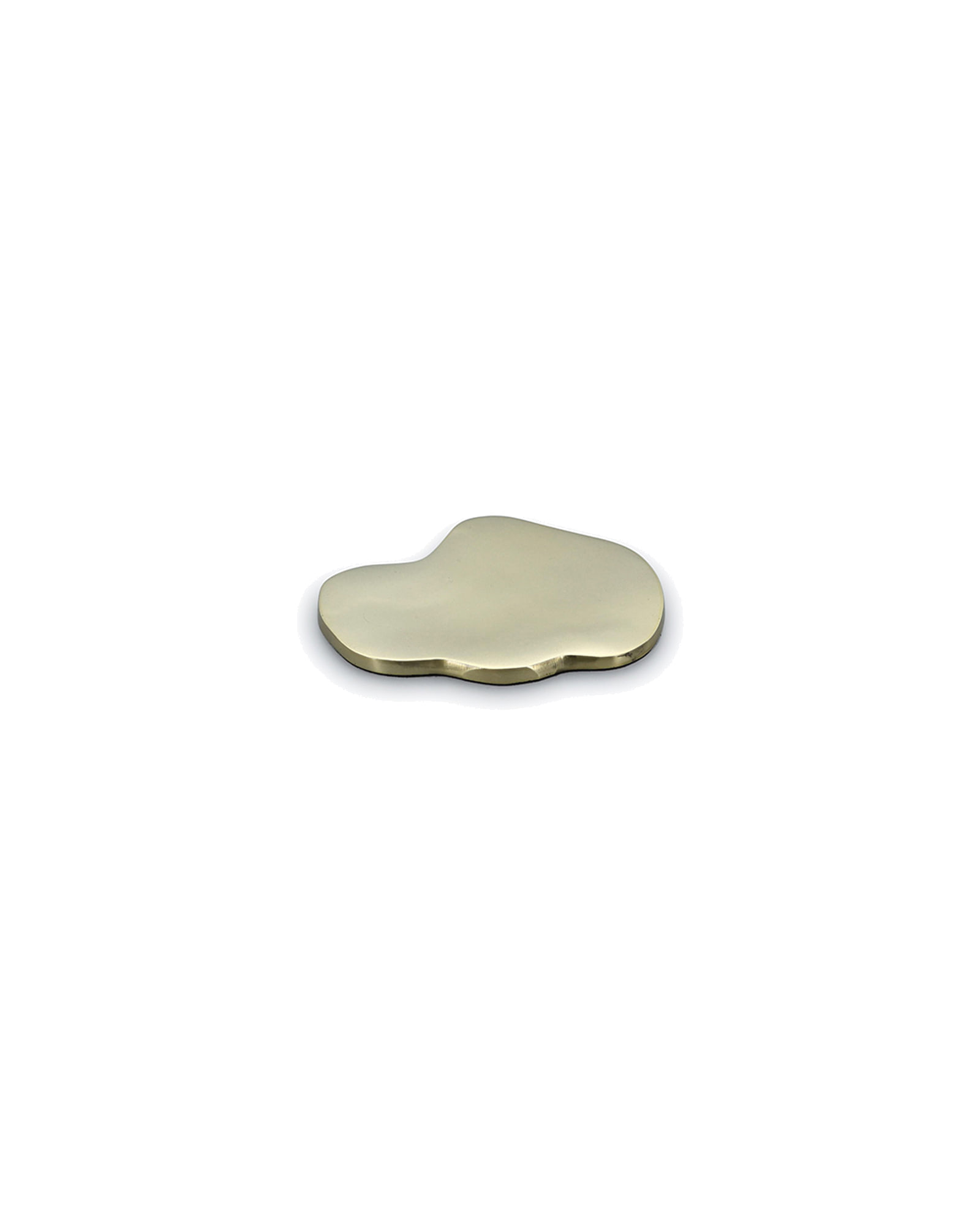 Charm Untersetzer aus Aluminium, Gold, organisch, 10 × 9,5 cm, Ansicht 2