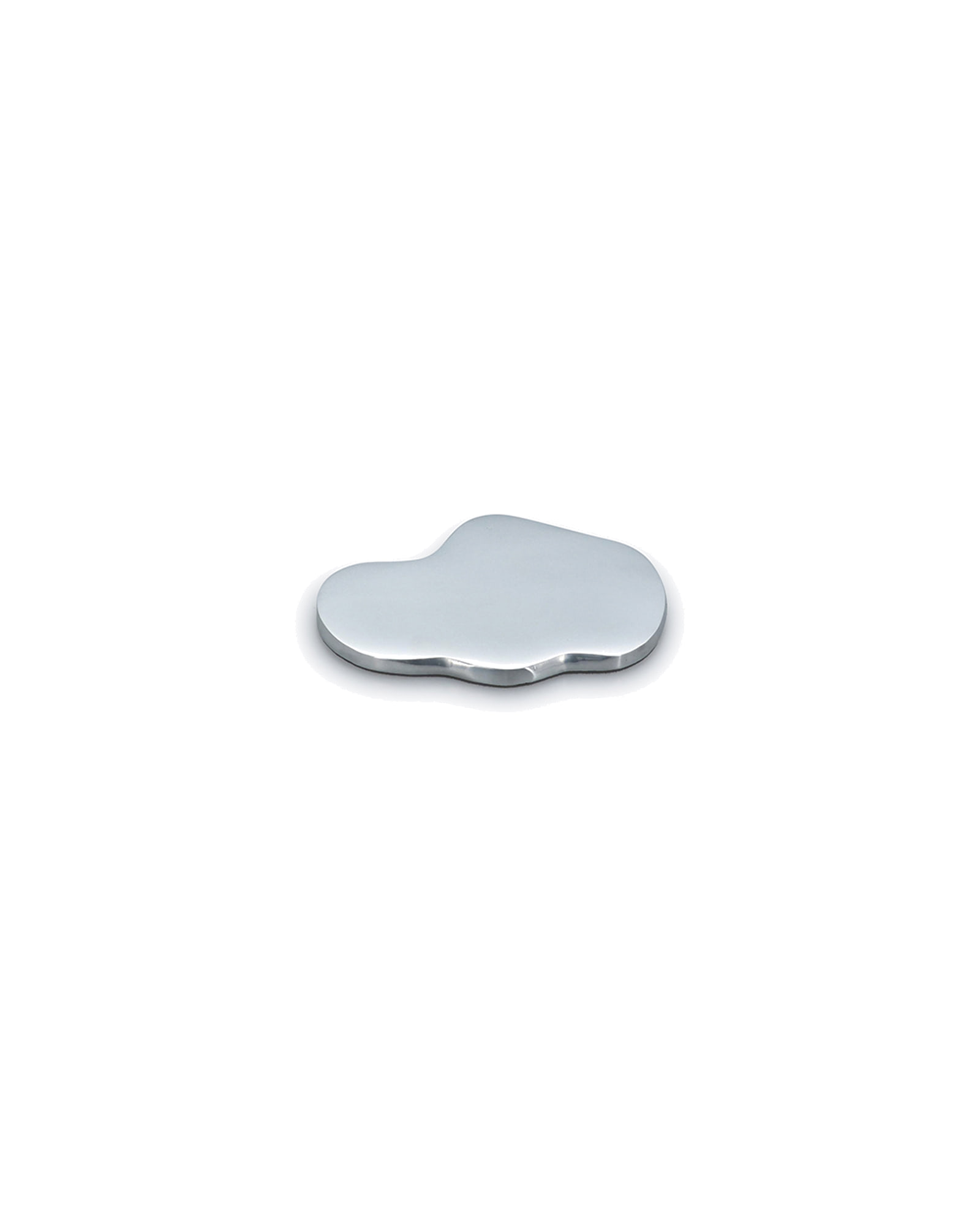 Charm Untersetzer aus Aluminium, Silber, organisch, 10 × 9,5 cm, Ansicht 2