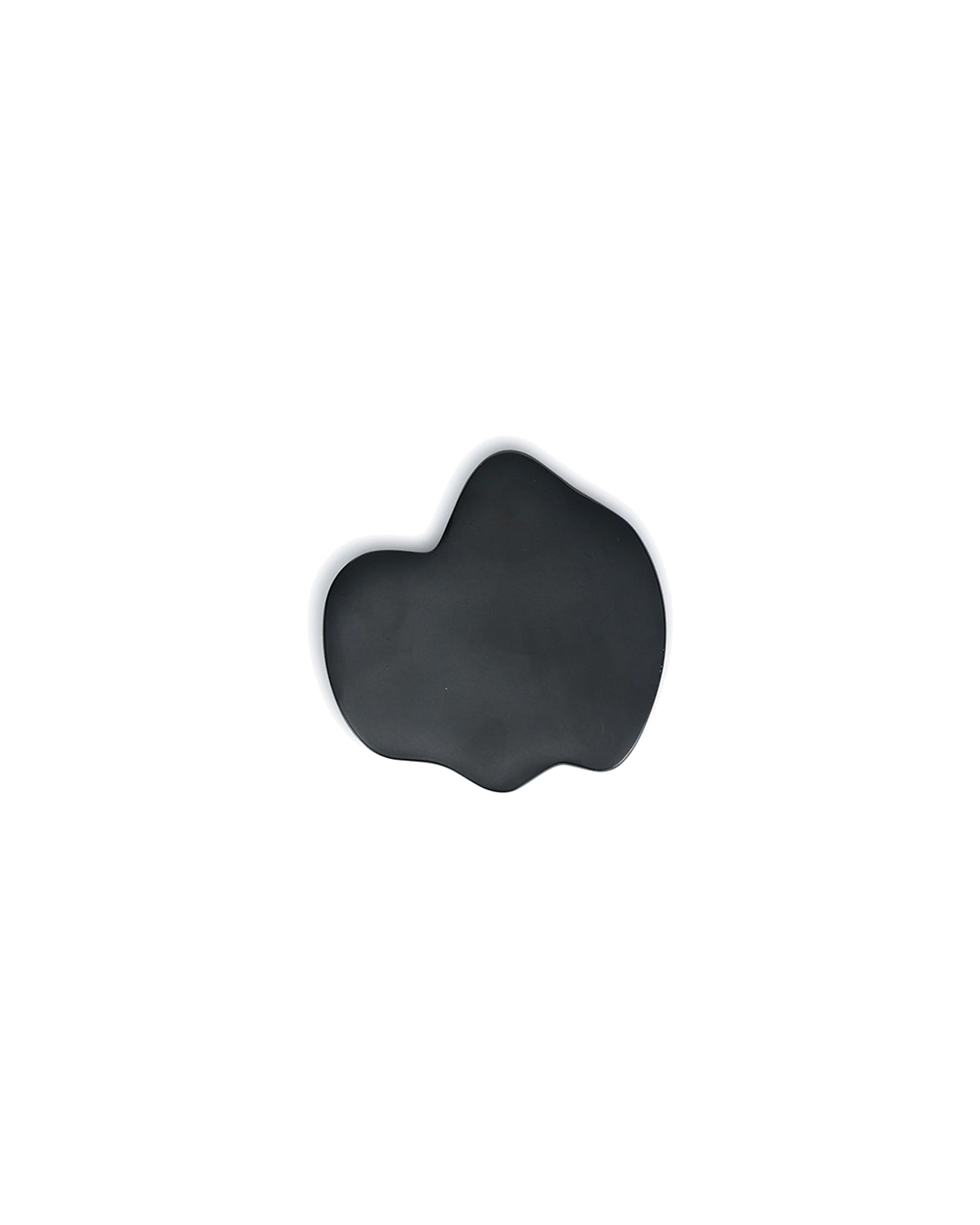 Charm Untersetzer aus Aluminium, Schwarz, organisch, 10 × 9,5 cm, Ansicht 1
