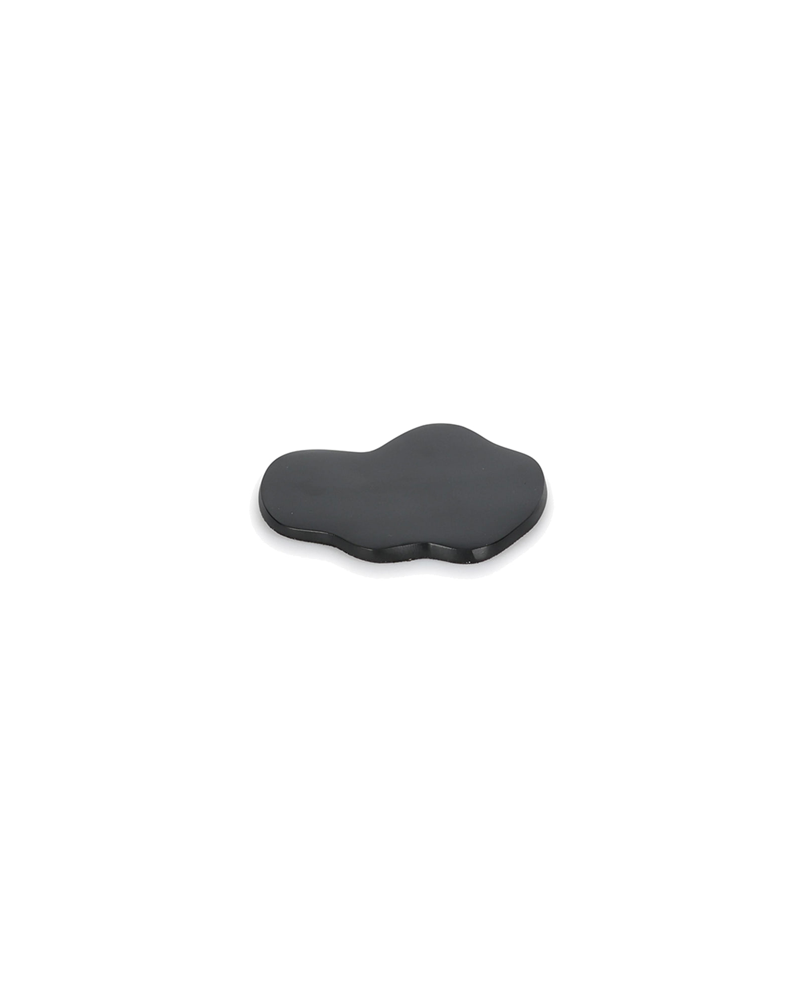 Charm Untersetzer aus Aluminium, Schwarz, organisch, 10 × 9,5 cm, Ansicht 2