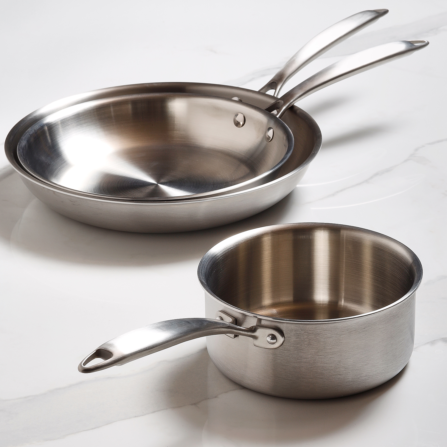Chef Bratpfanne aus Edelstahl, Ø 21,5 cm, Ansicht 2