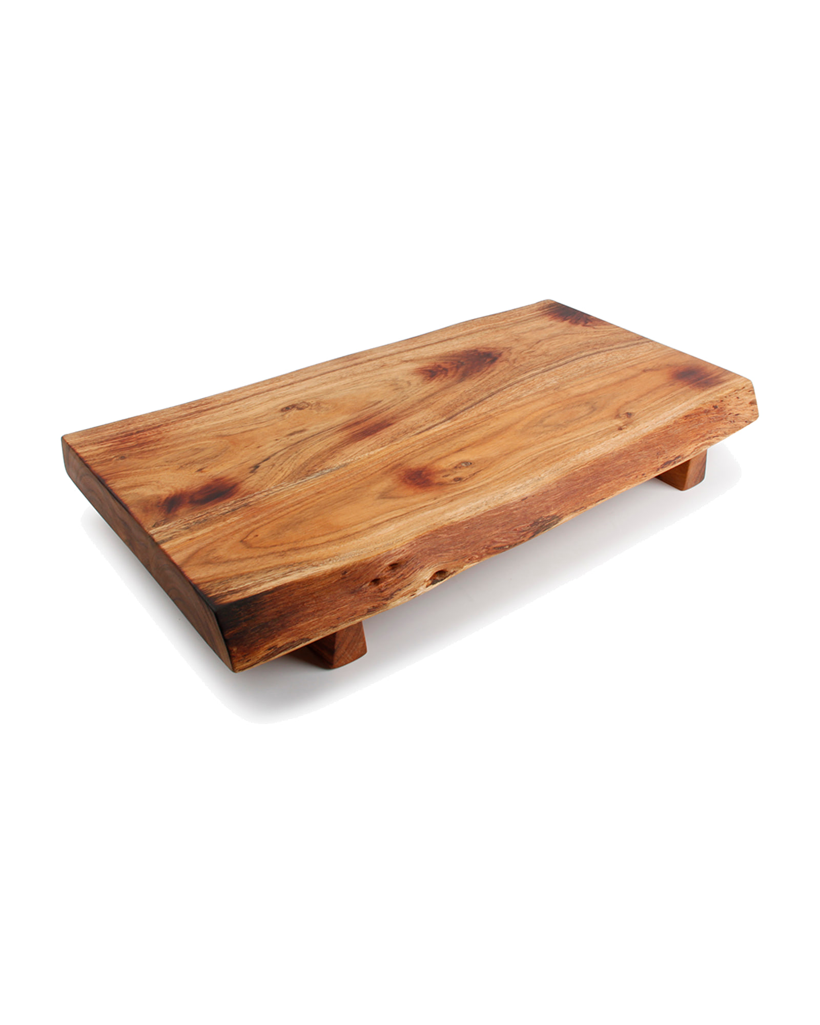 Chop Servierbrett aus Akazienholz, Holz, 50 × 28 cm, H 7,5 cm, Ansicht 1