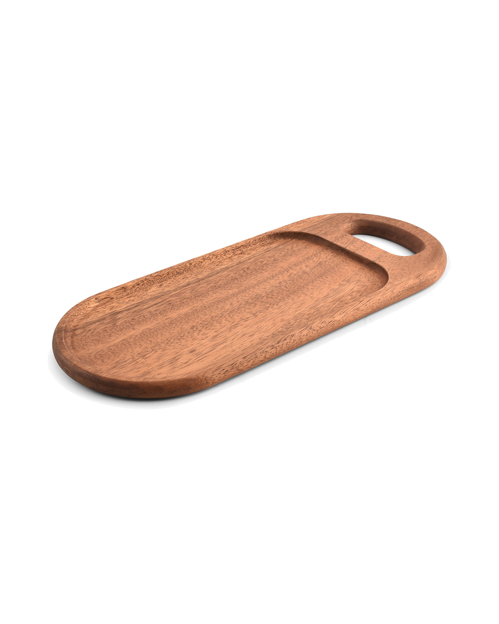 Chop Servierbrett aus Akazienholz, 38 × 16 cm, H 1,5 cm, Ansicht 1