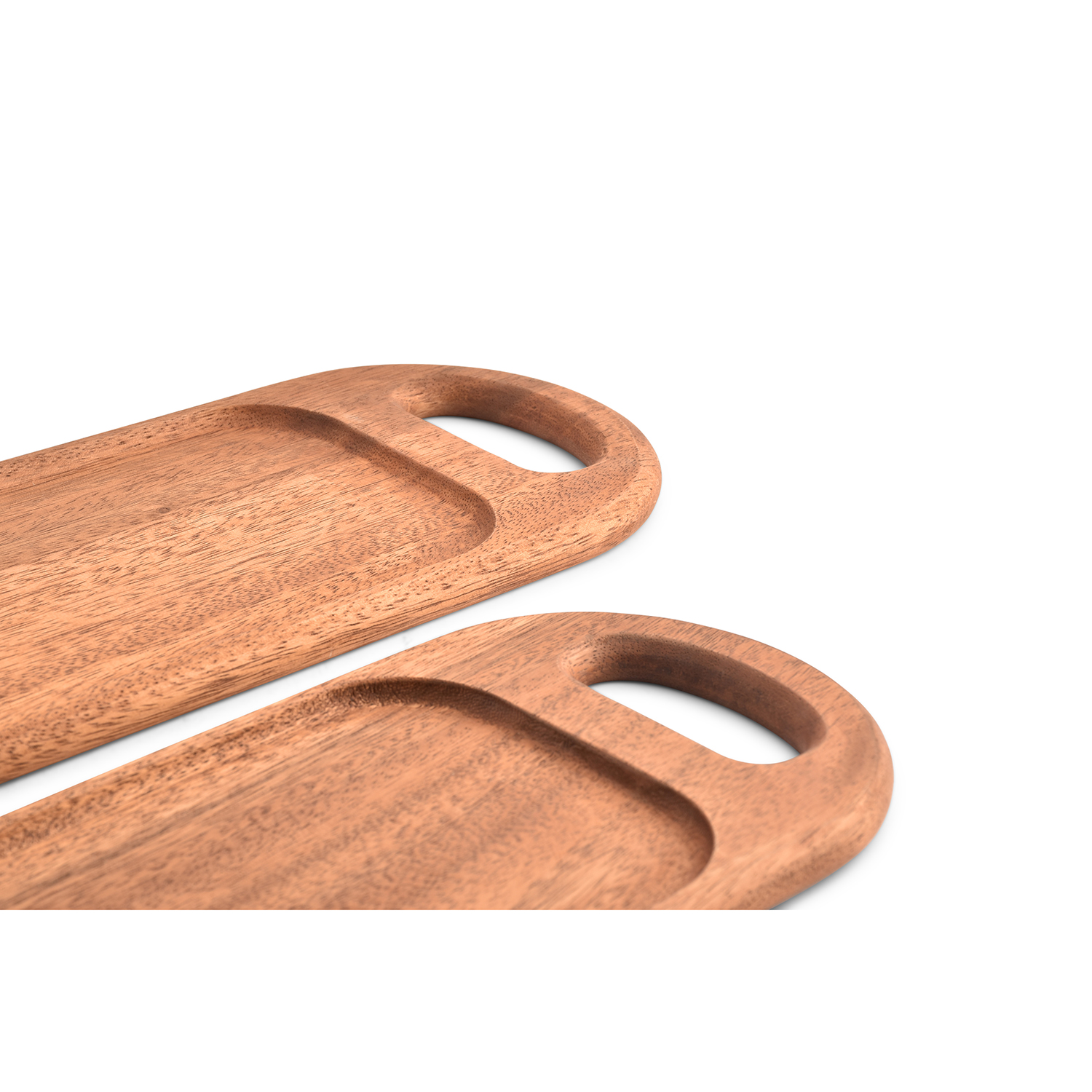 Chop Servierbrett aus Akazienholz, 38 × 16 cm, H 1,5 cm, Ansicht 3