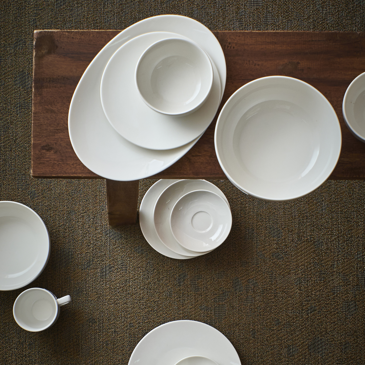 Cirro Mokka-Untertasse aus Porzellan, Weiß, Ø 12 cm, Ansicht 3
